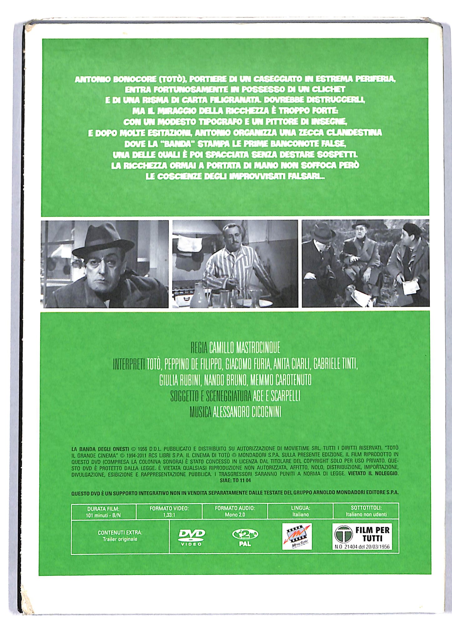 EBOND La banda degli onesti EDITORIALE DVD D809904