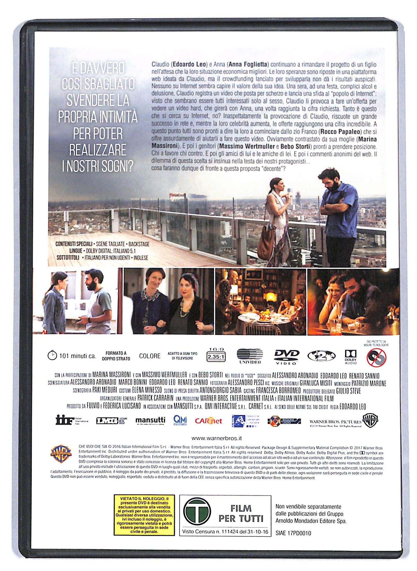 EBOND Che vuoi che sia EDITORIALE DVD D809938