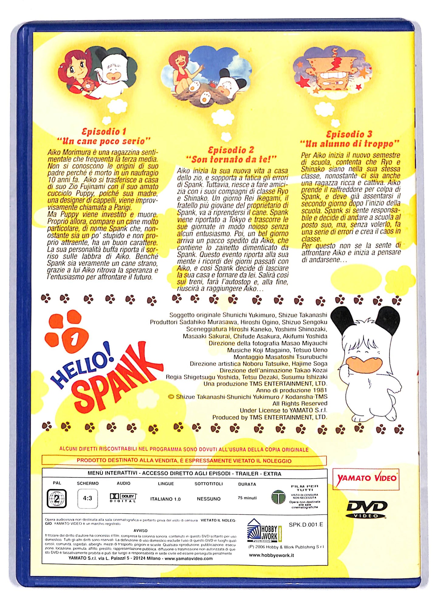 EBOND Hello Spank Volume 1 (Eps. 1 - 3) EDITORIALE  DVD D809947