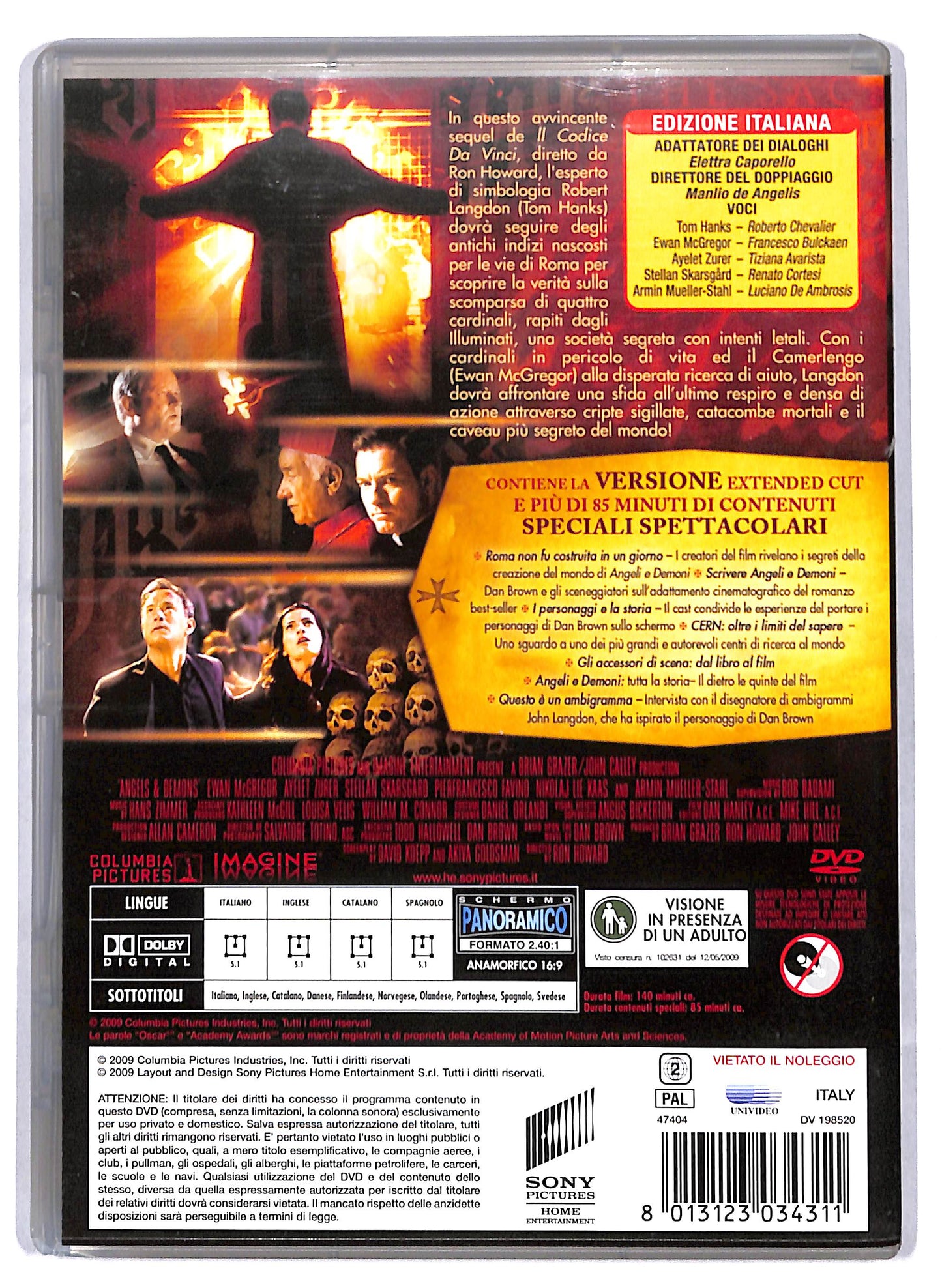 EBOND Angeli e Demoni Extended Cut 2 dischi DVD D810020