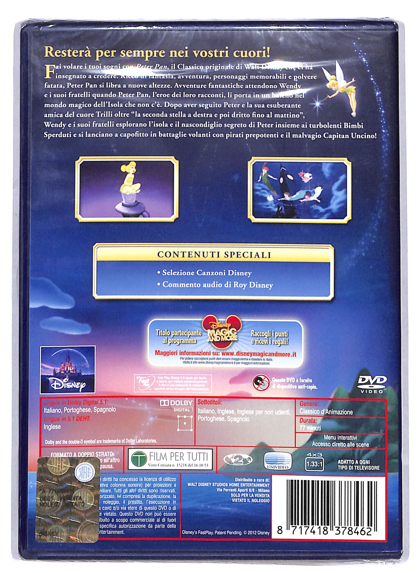 EBOND Le avventure di Peter Pan SPECIAL EDITION DVD D810064