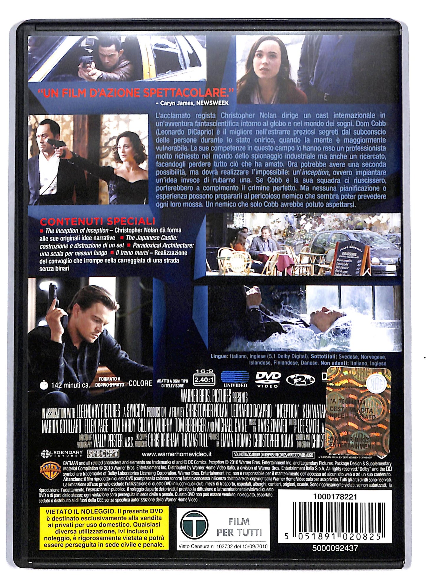 EBOND Inception DVD D810209