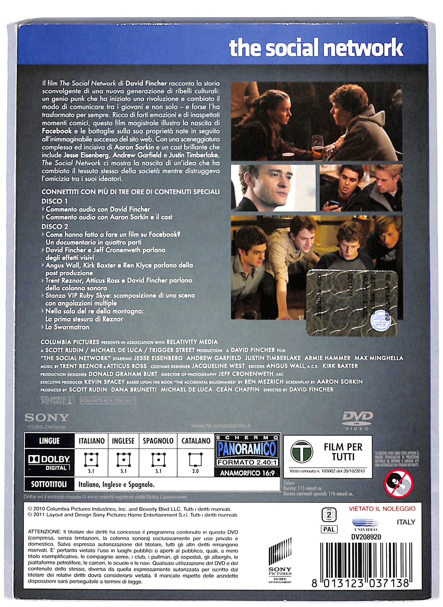 EBOND The Social Network DVD D810210