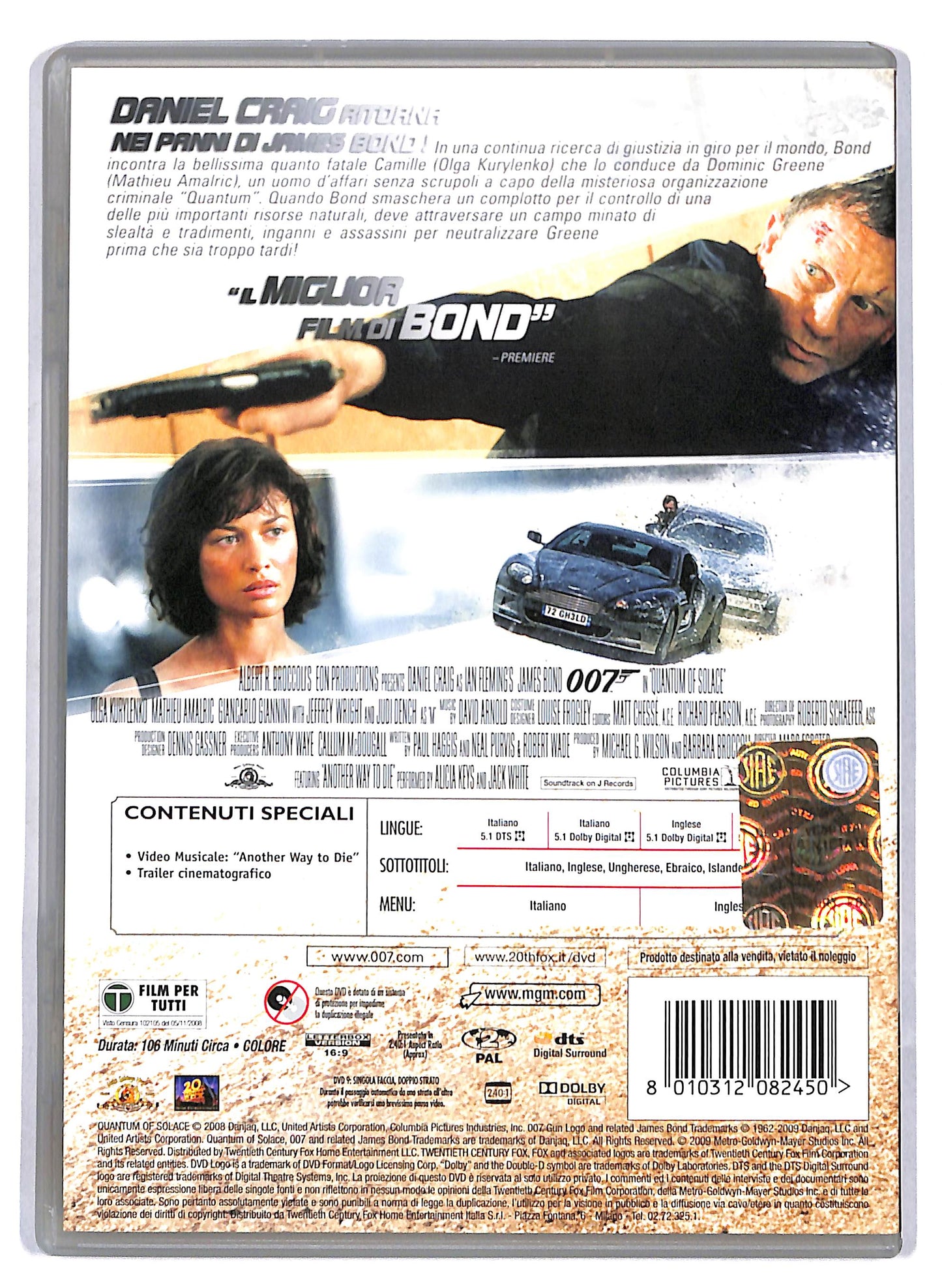 EBOND Quantum of solace DVD D810227