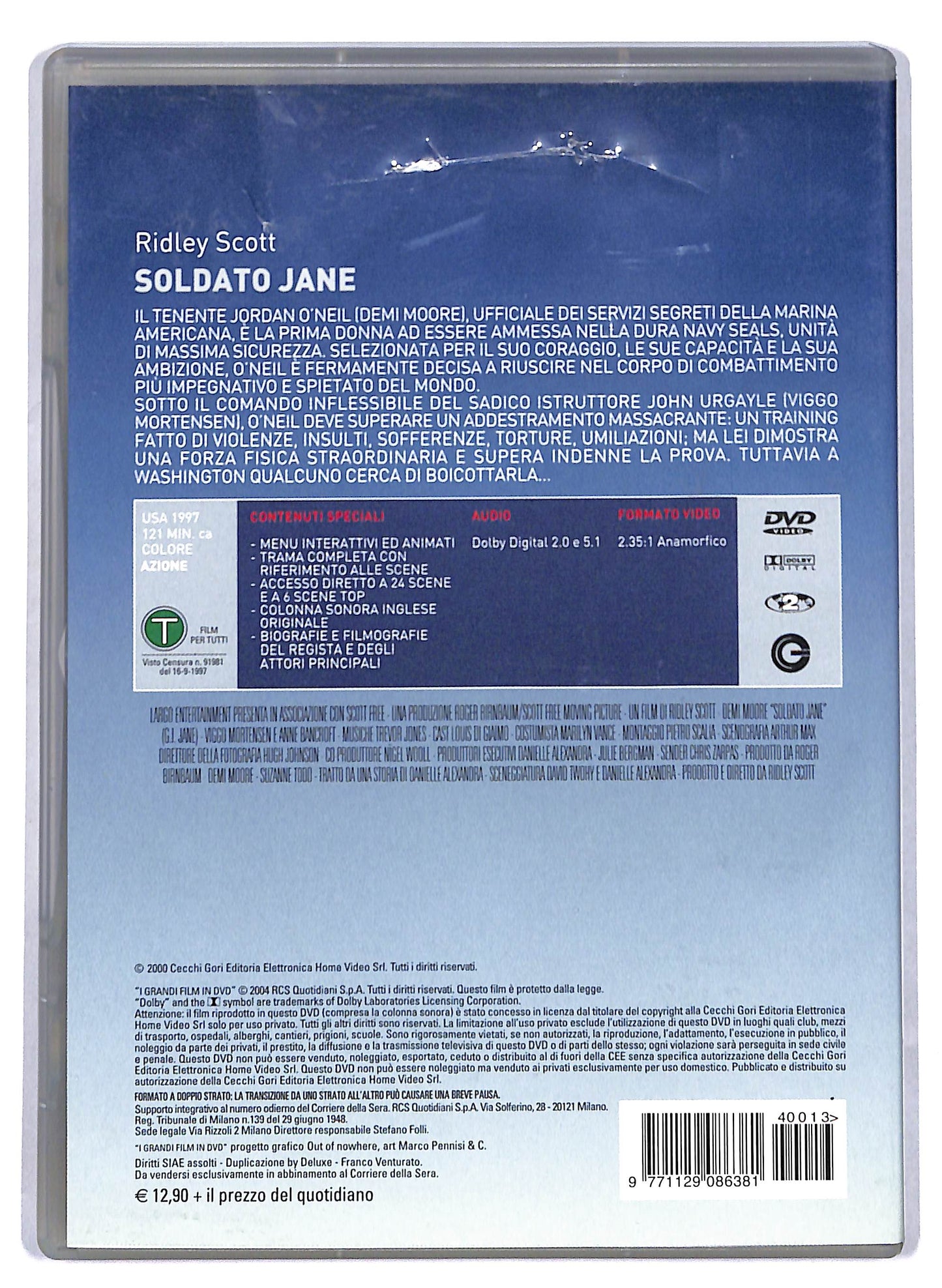 EBOND Soldato Jane EDITORIALE DVD D810250