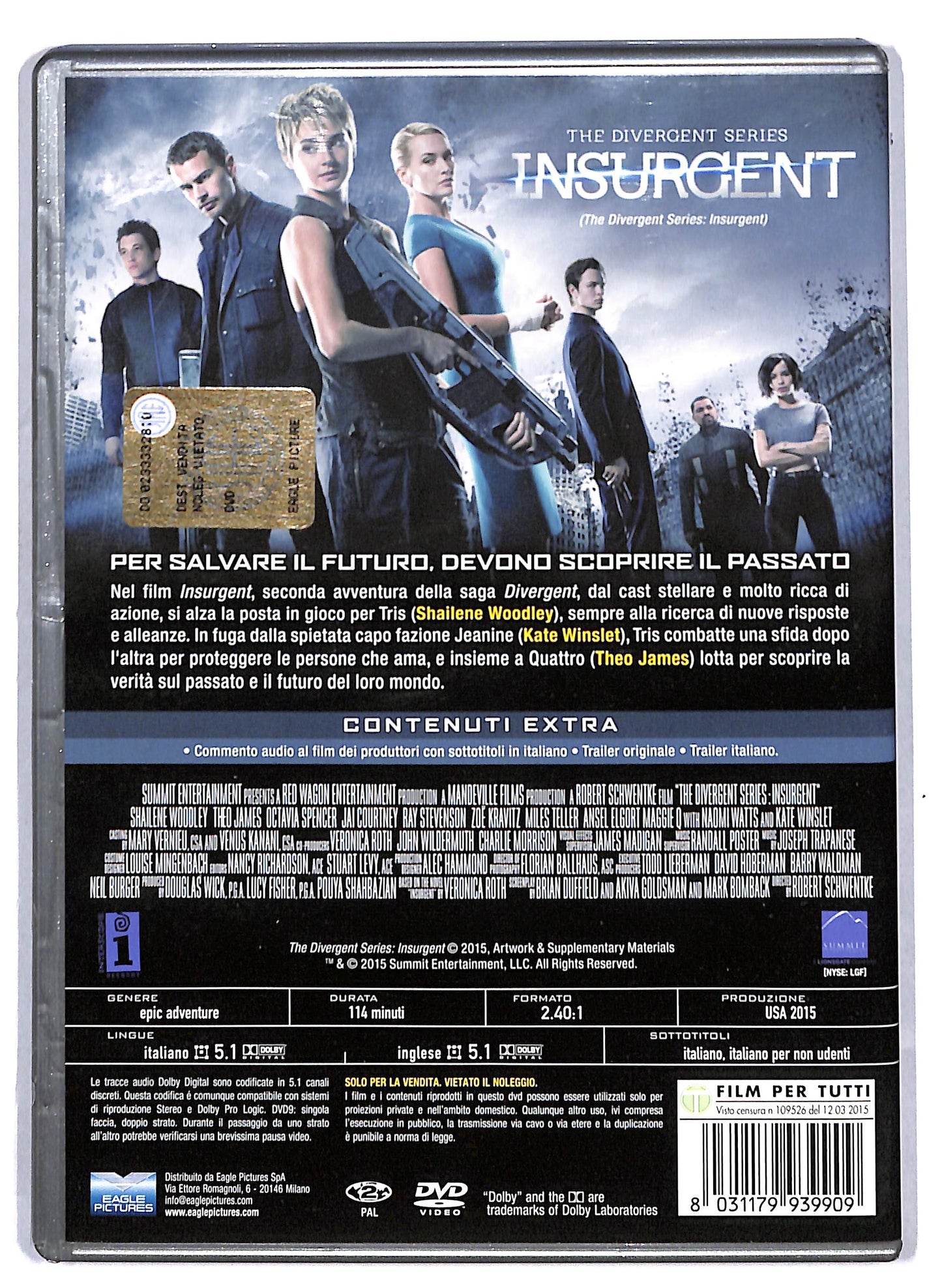 EBOND The divergent series Insurgent DVD D810311