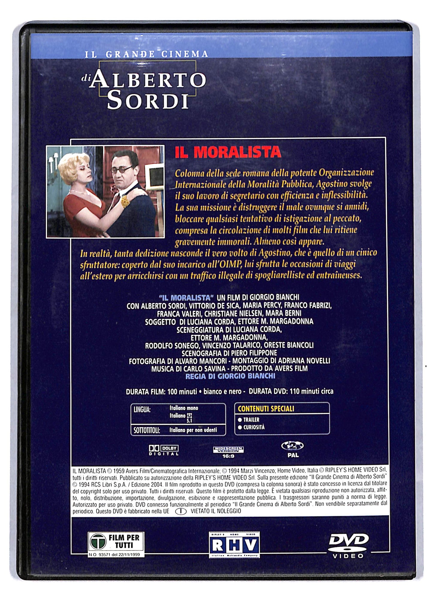 EBOND Il moralista EDITORIALE DVD D810320