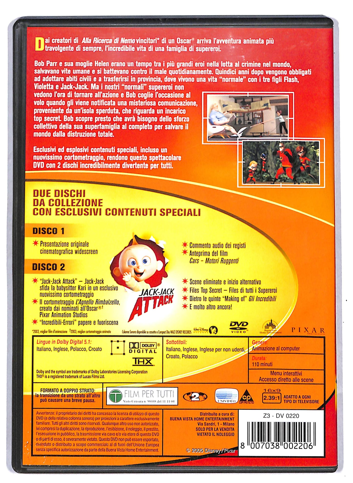 EBOND Gli Incredibili DVD D810354