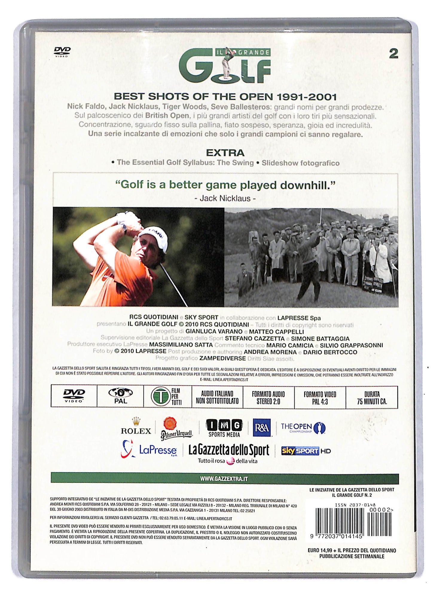 EBOND Il grande golf volume 2 - Best shots of the open EDITORIALE DVD D810355