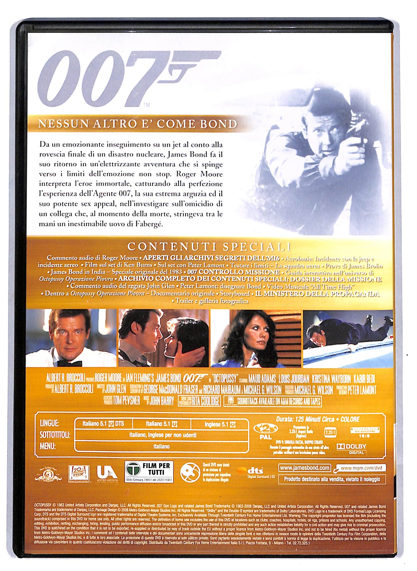EBOND 007 - Octopussy Operazione piovra Ultimate Edition 2 dischi EDITORIALE DVD D810417