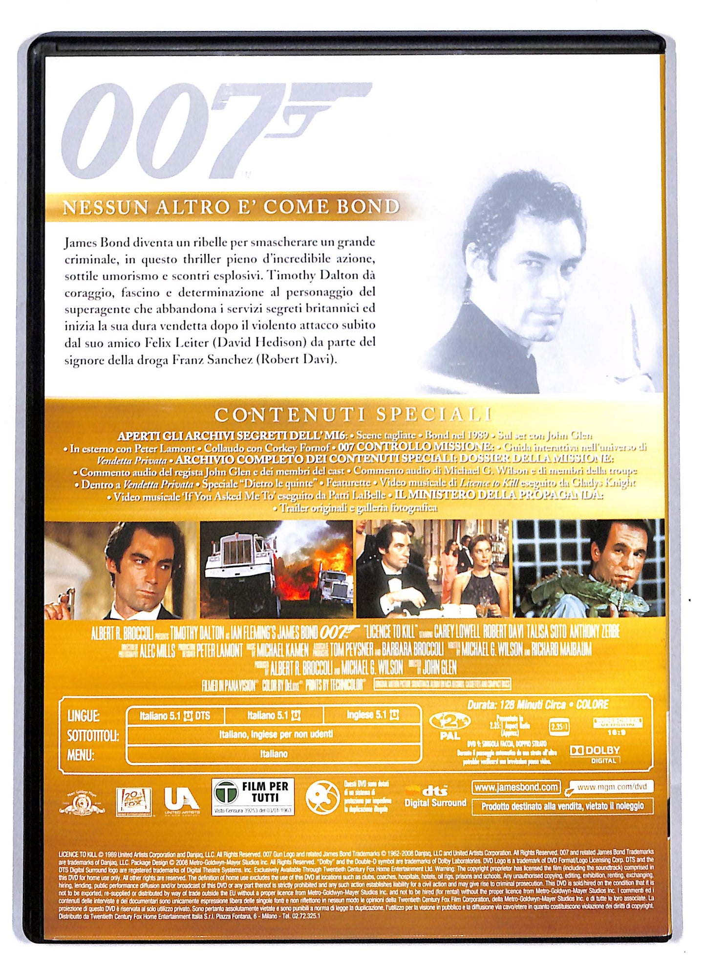 EBOND 007 - Vendetta privata EDITORIALE DVD D810418