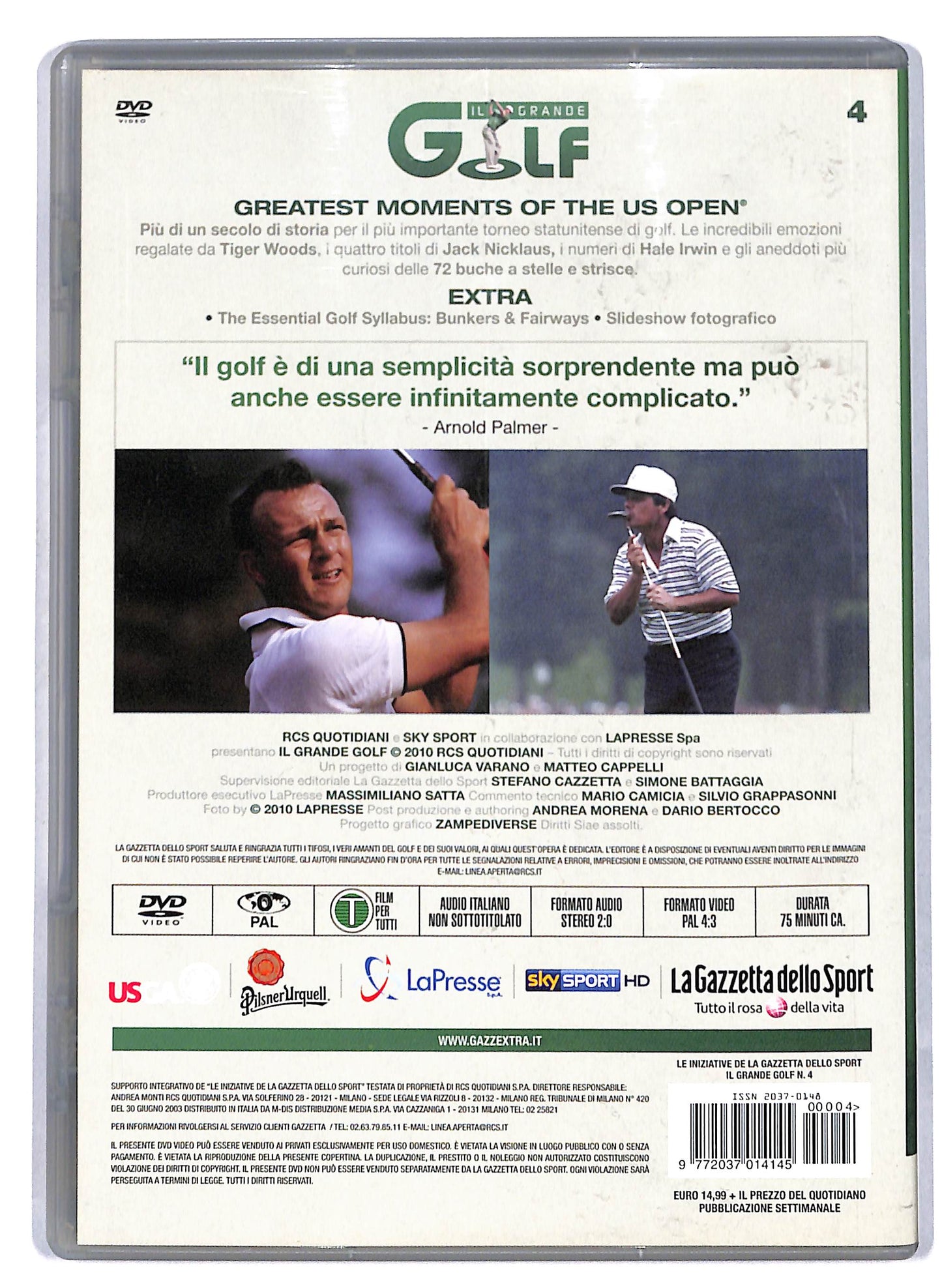 EBOND Il Grande Golf - Greatest moments of the us open vol 4 EDITORIALE DVD D810430