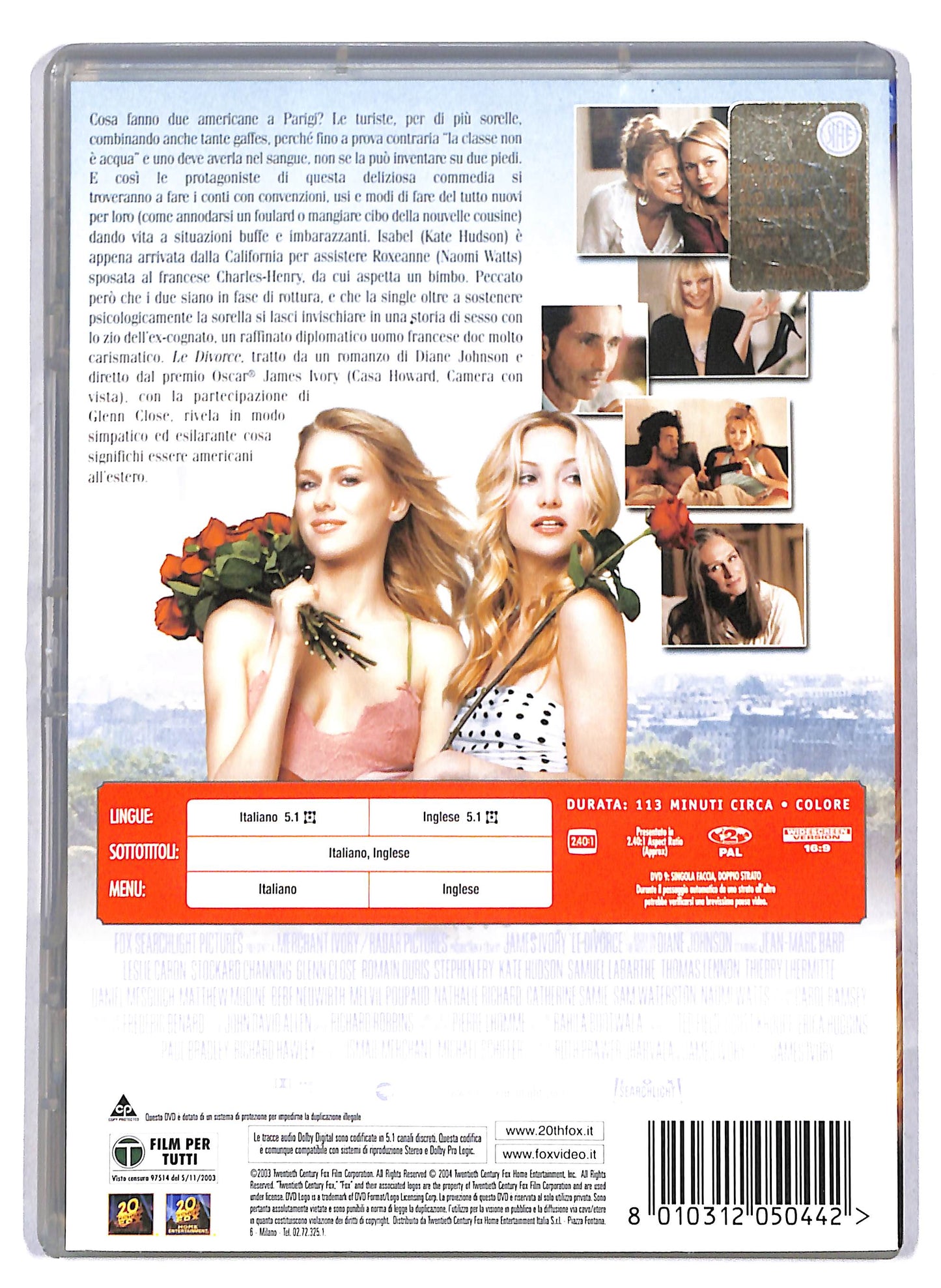 EBOND Le Divorce DVD D810501