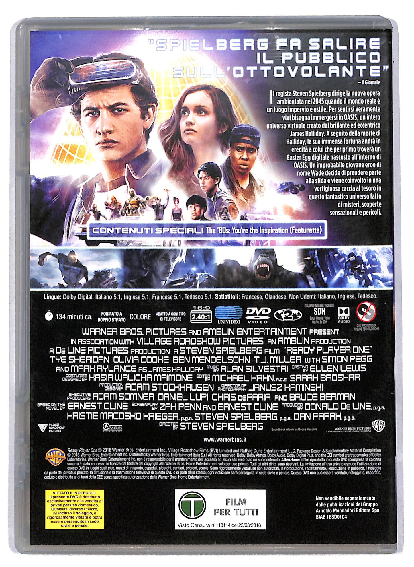 EBOND Ready Player One EDITORIALE DVD D810506