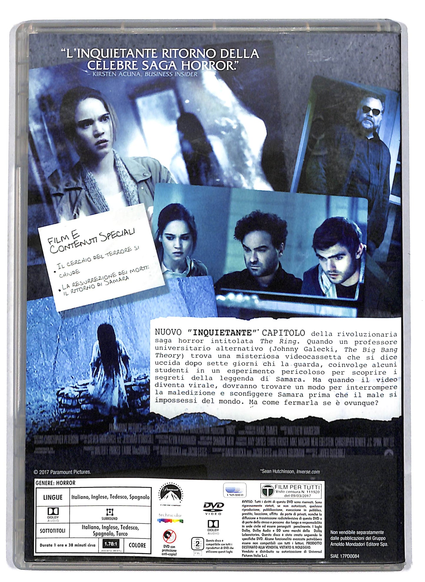 EBOND The Ring 3 EDITORIALE DVD D810632