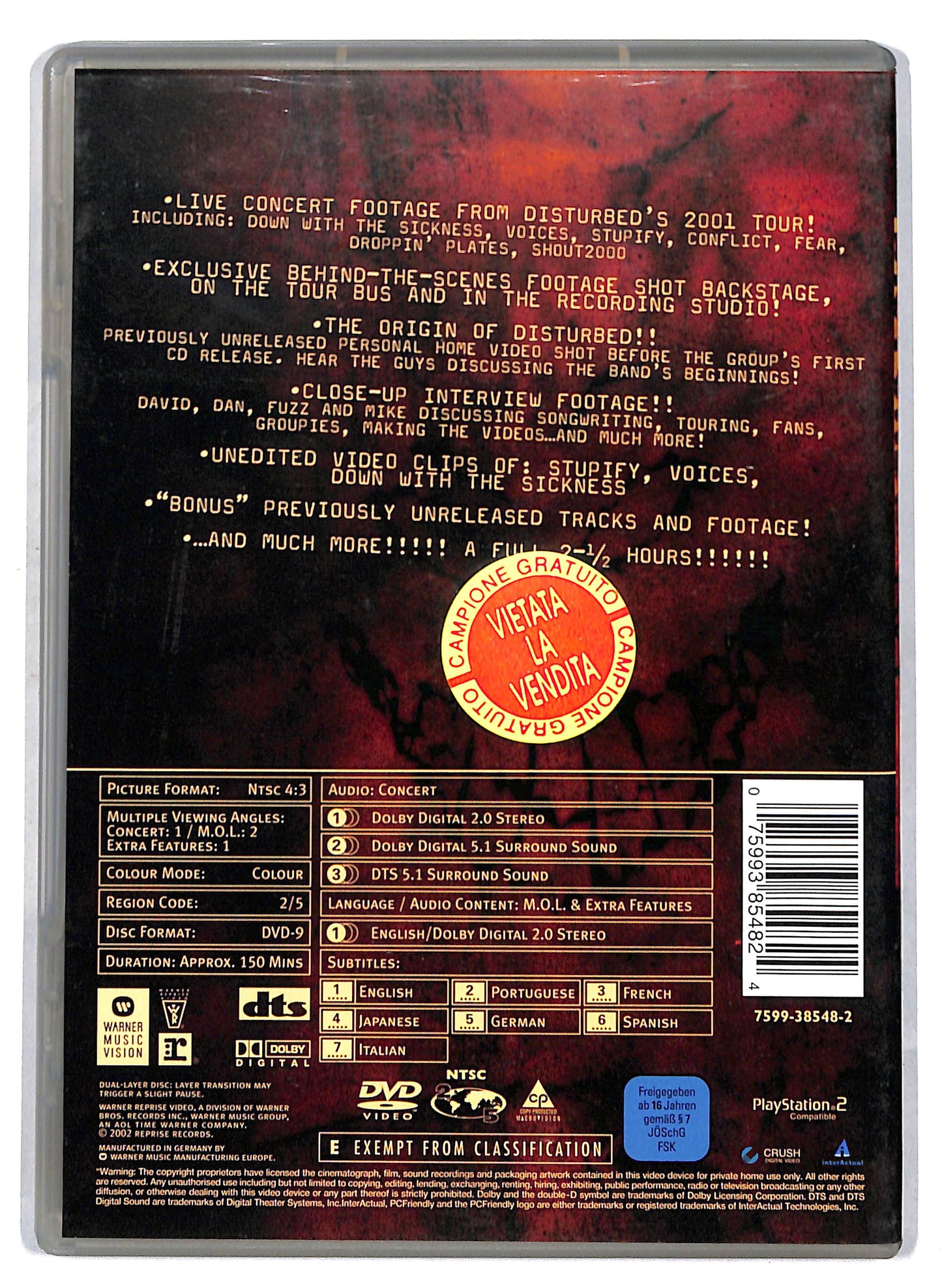 EBOND Disturbed - M.o.l.  DVD D810716