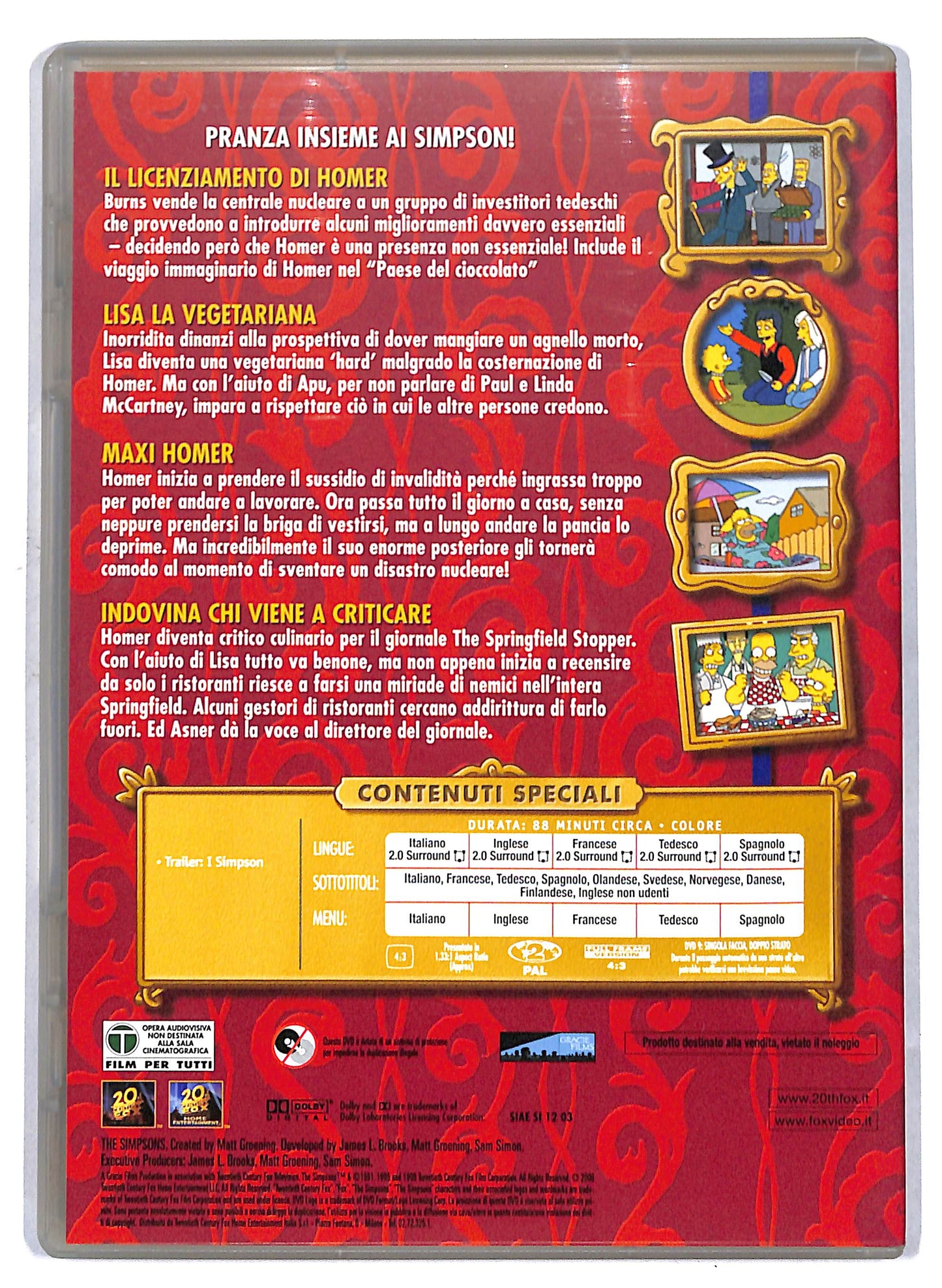EBOND I simpson - i predatori del frigo perduto EDITORIALE DVD D810724