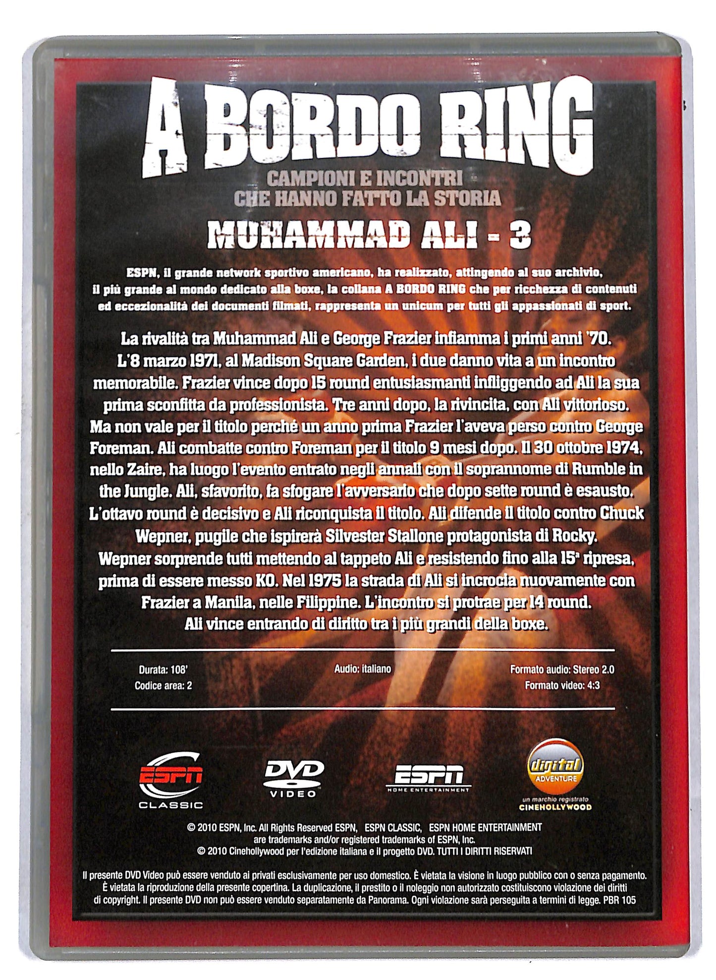 EBOND A bordo ring - Muhammed Ali Parte 3 EDITORIALE DVD D810739