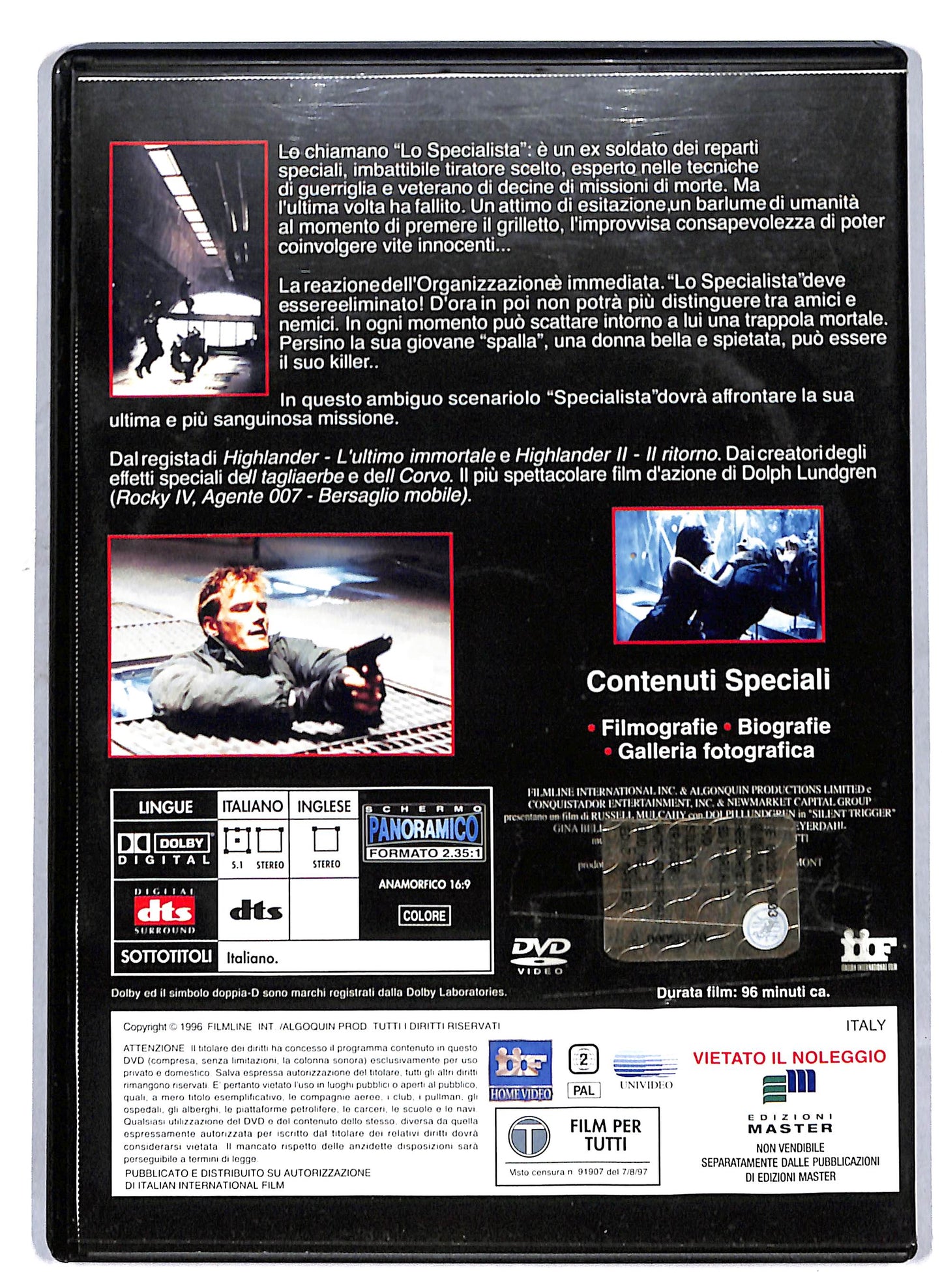 EBOND Silent Trigger - Grilletto silenzioso EDITORIALE DVD D810745