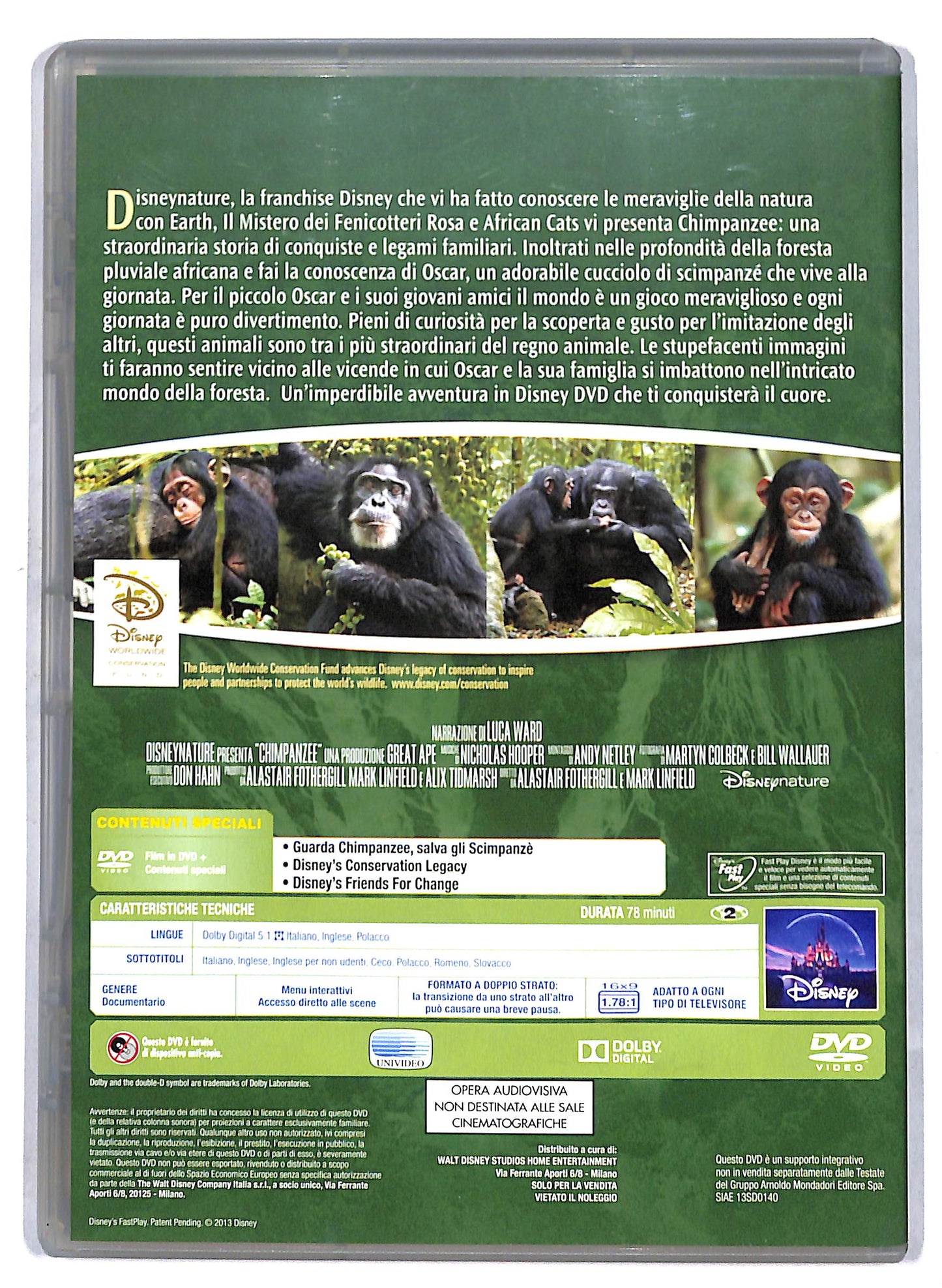 EBOND Disney Nature - Chimpanzee EDITORIALE DVD D810754