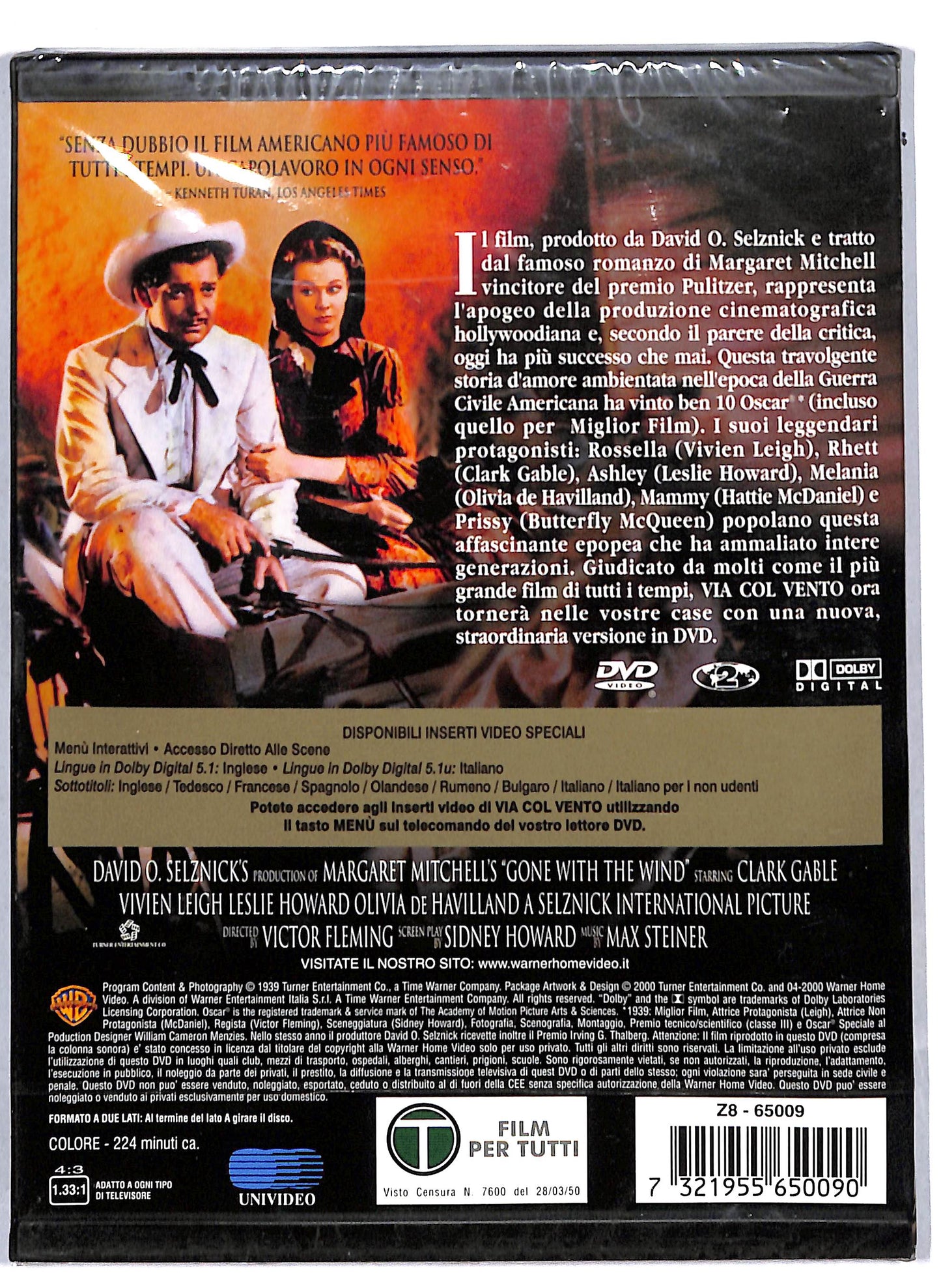 EBOND Via Col Vento SNAPPER DVD D810816