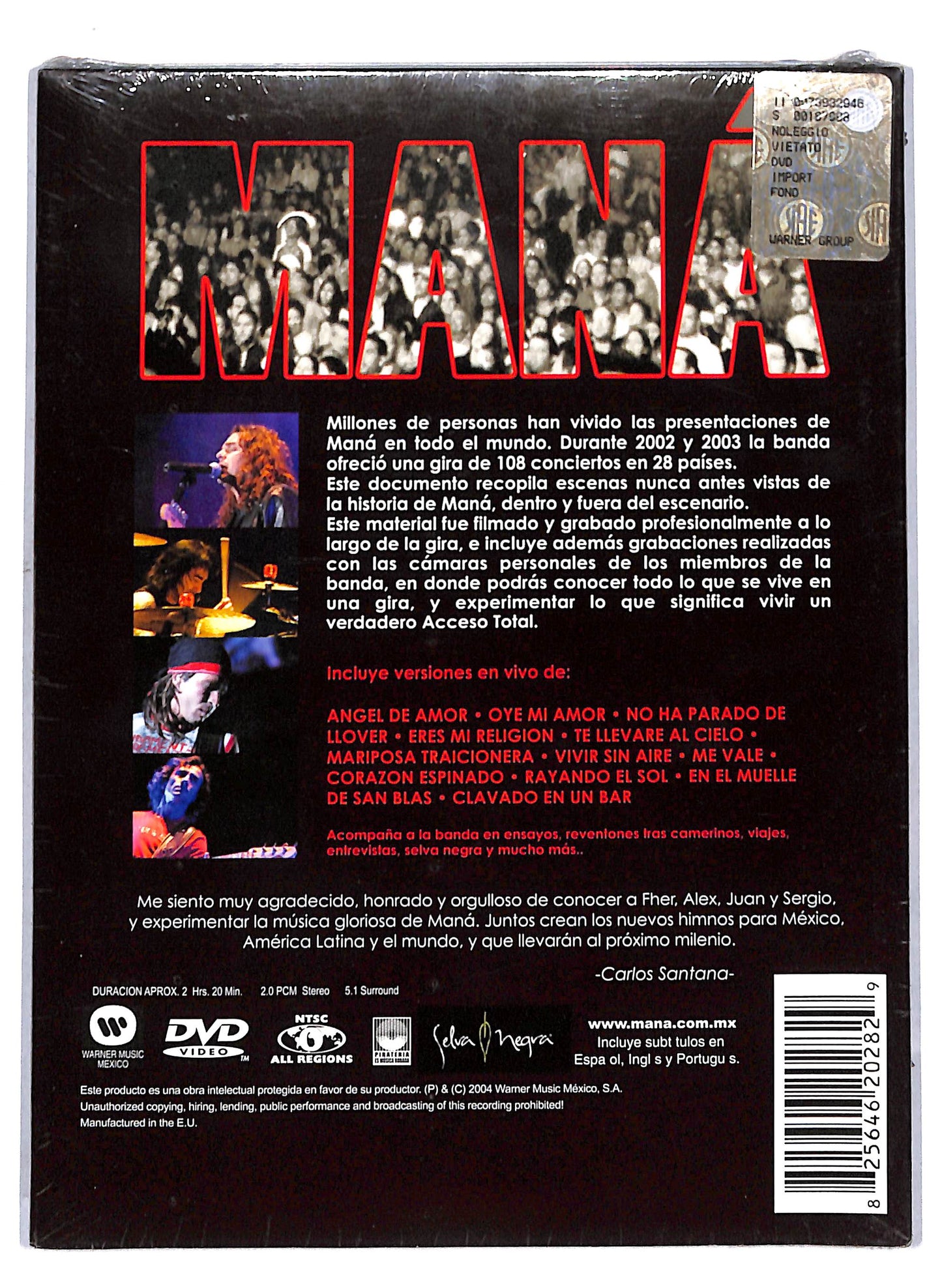 EBOND Mana' - Acceso Total DIGIPACK DVD D810851