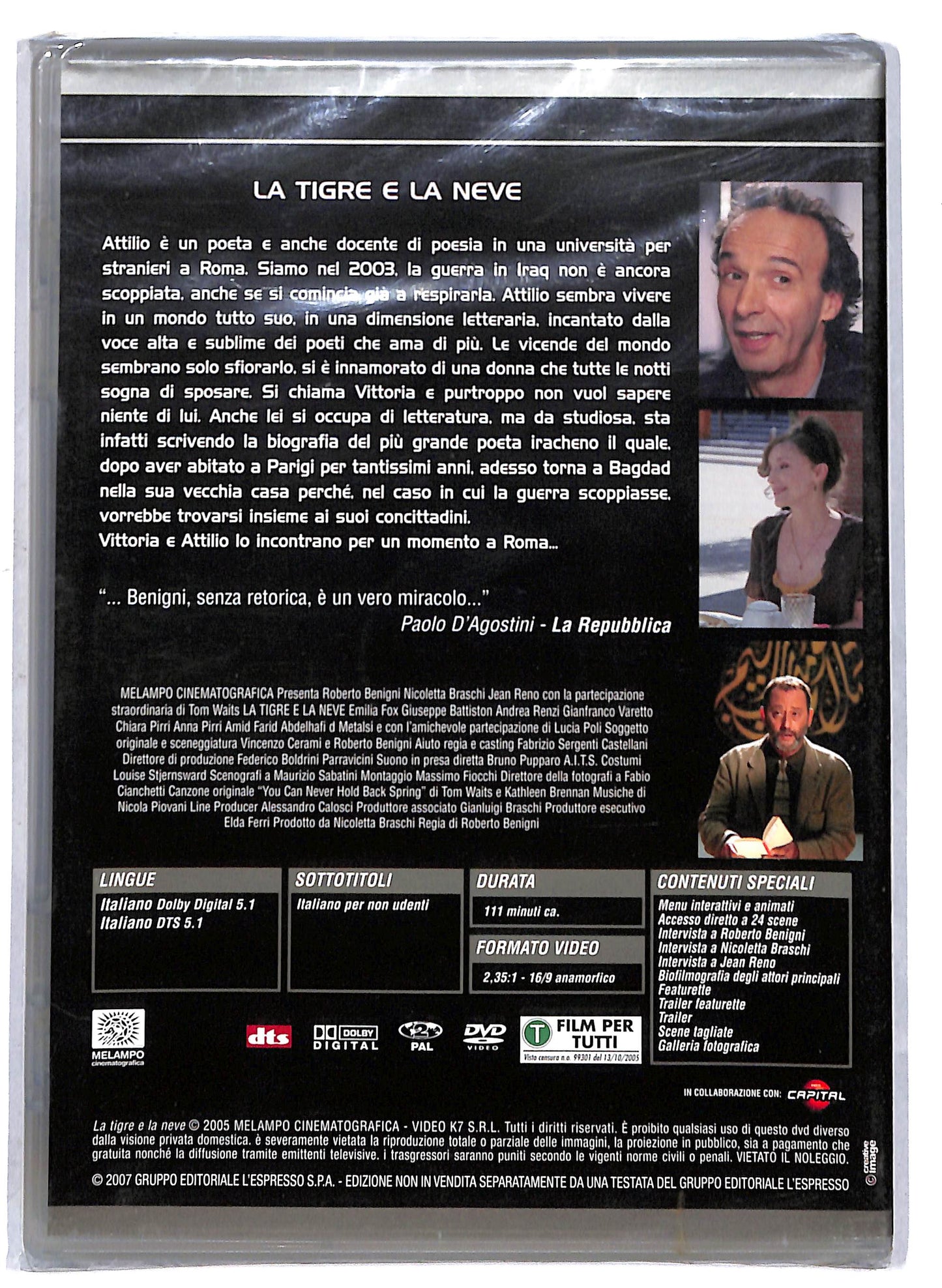 EBOND La tigre e la neve EDITORIALE DVD D811059