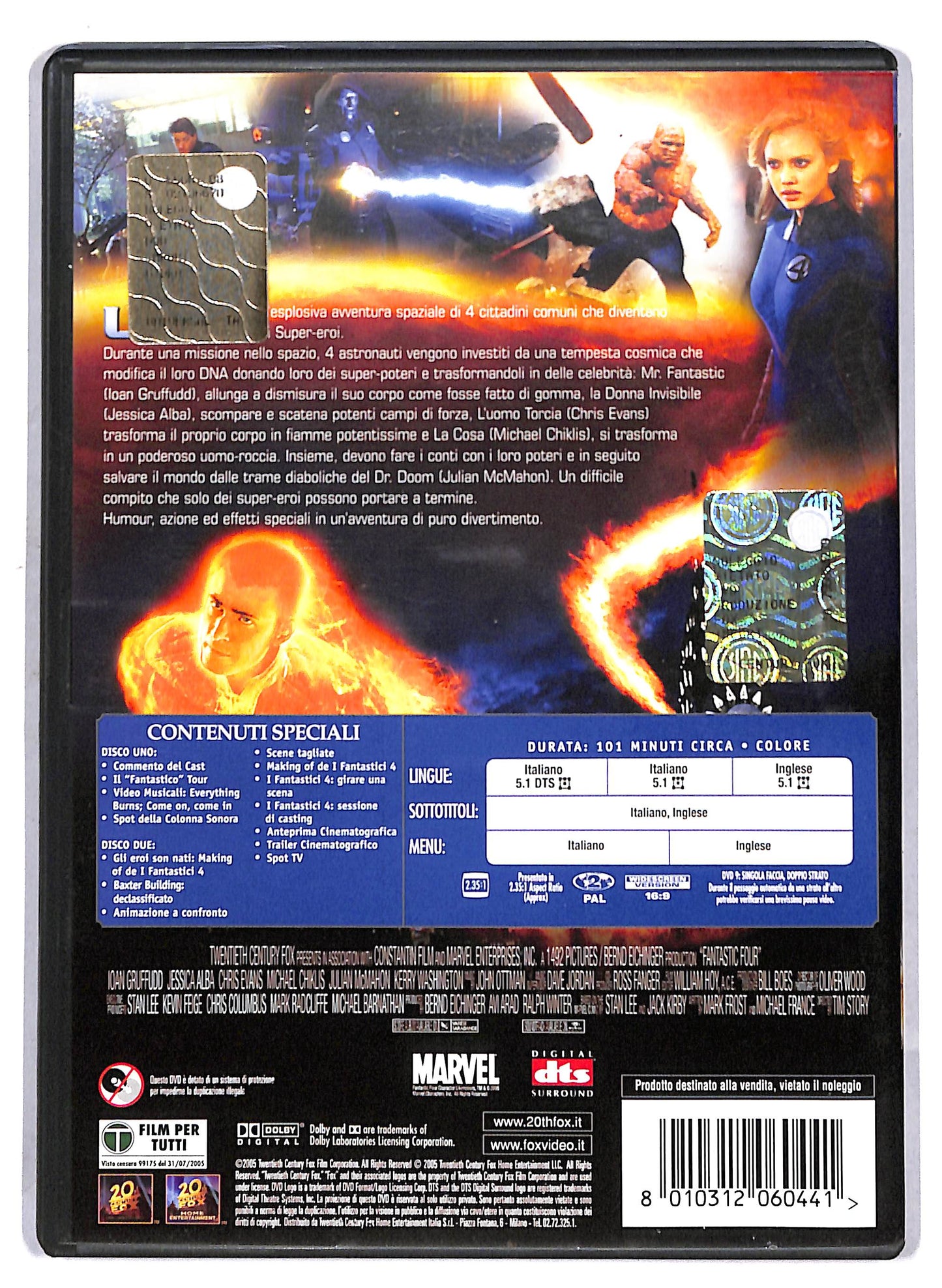 EBOND I Fantastici 4 EDIZIONE SPECIALE 2 dischi DVD D811159
