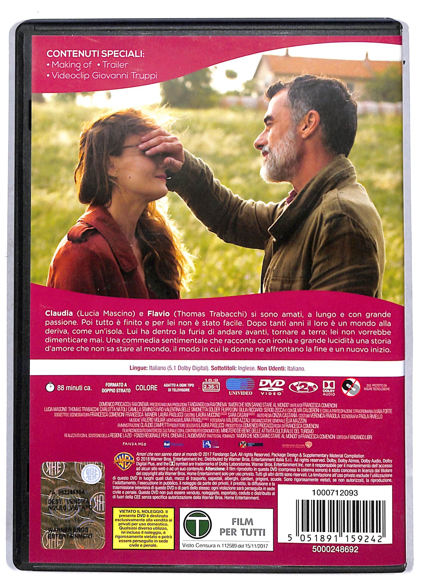 EBOND Amori che non sanno stare al mondo DVD D811304