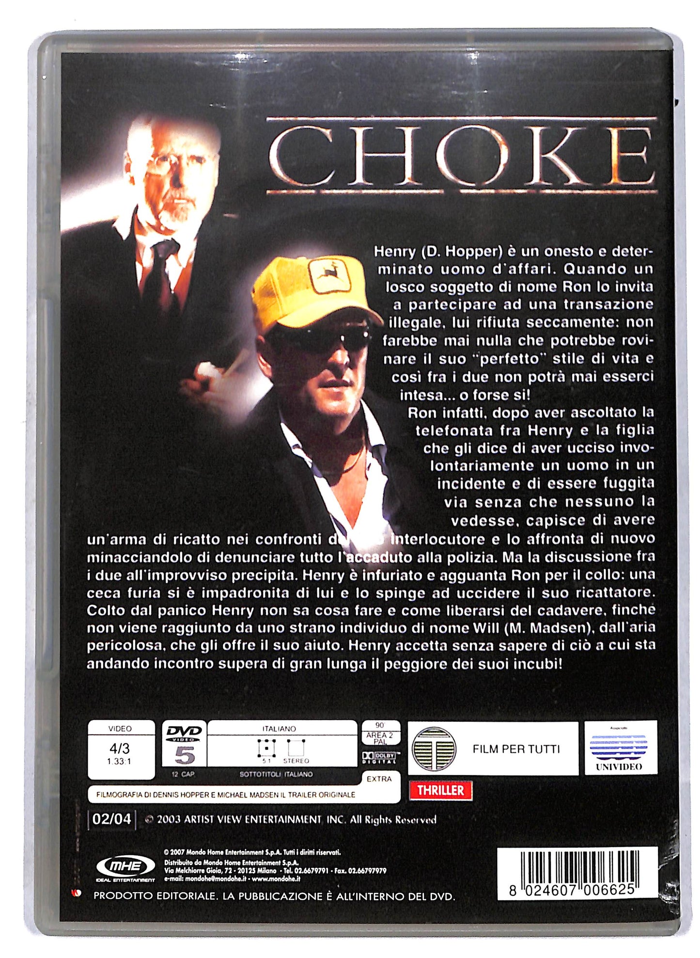 EBOND Choke Di John Sjogren DVD D811310