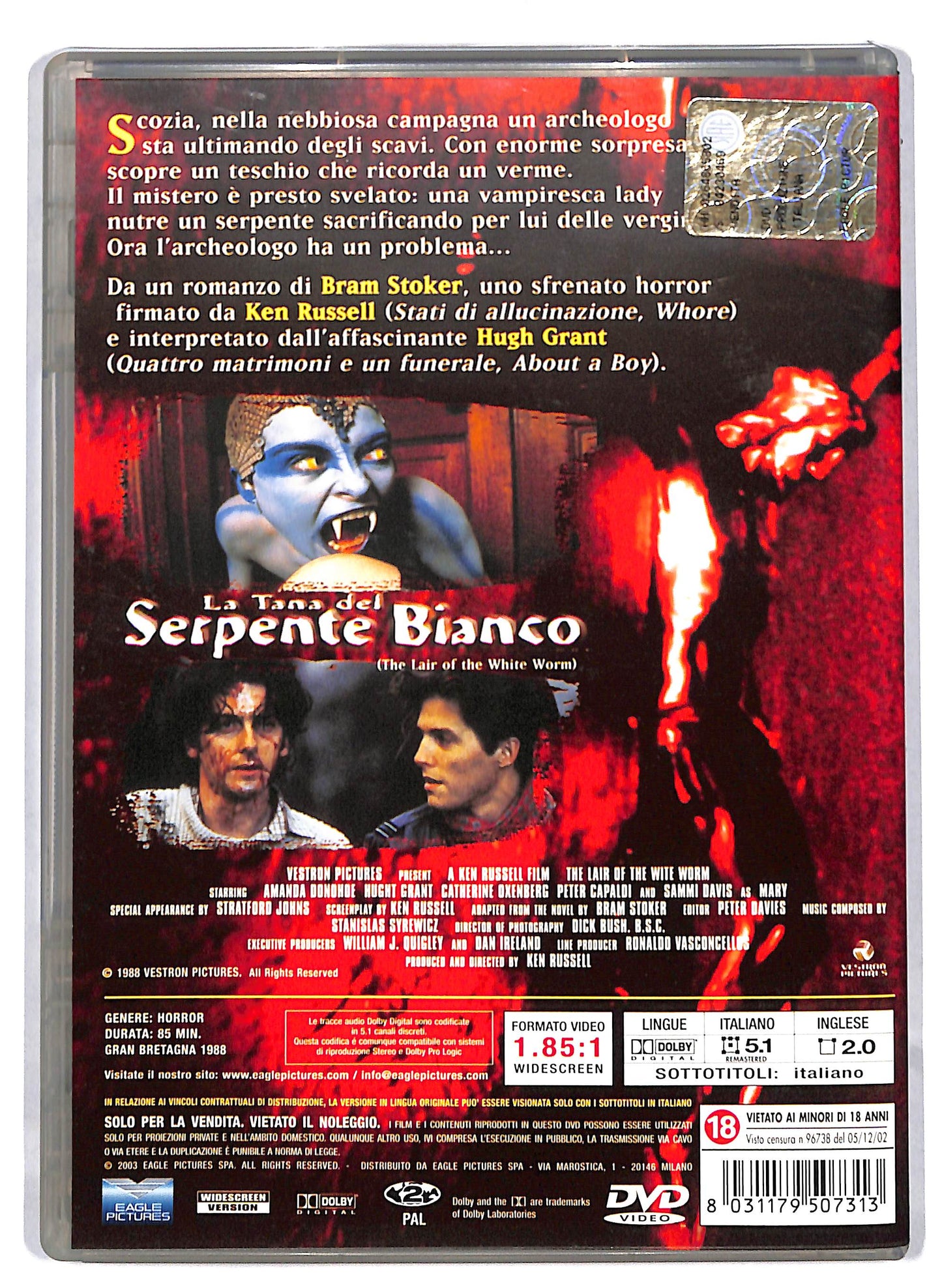 EBOND La tana del serpente bianco DVD D811348