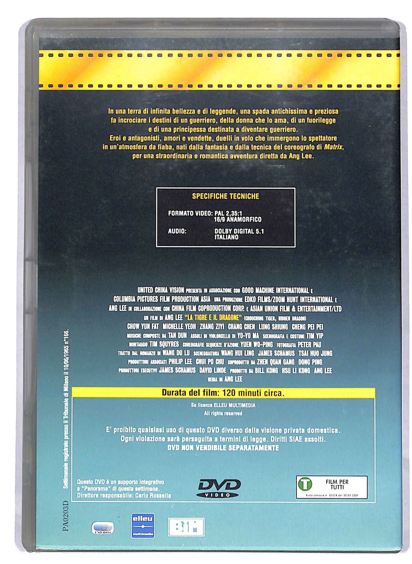 EBOND La Tigre e il Dragone EDITORIALE DVD D811414