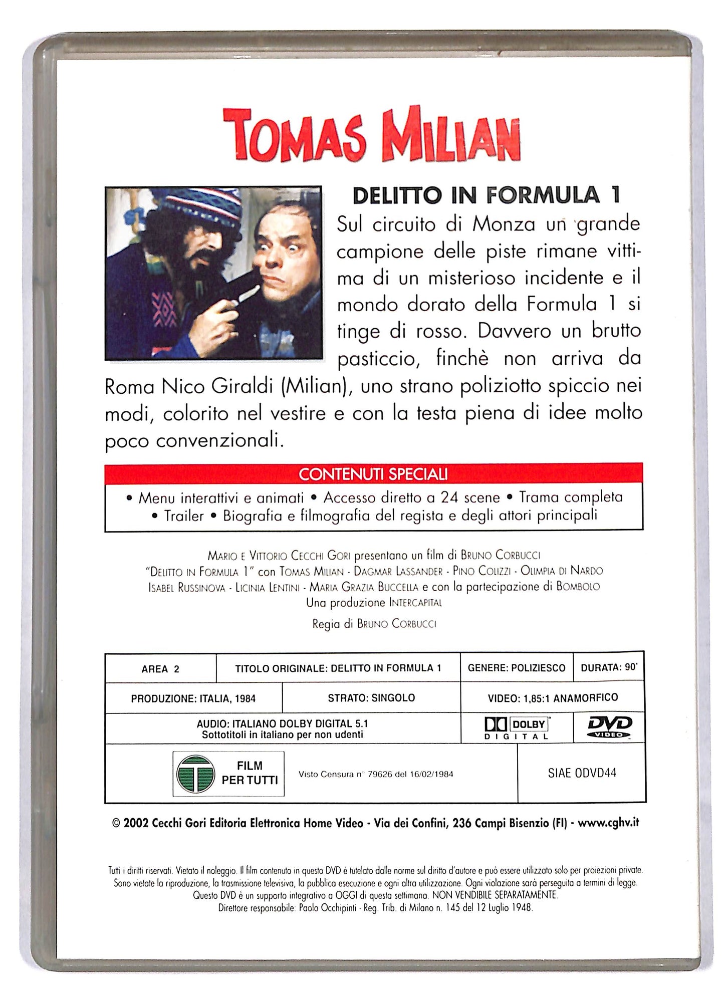 EBOND Delitto in Formula Uno EDITORIALE DVD D811651
