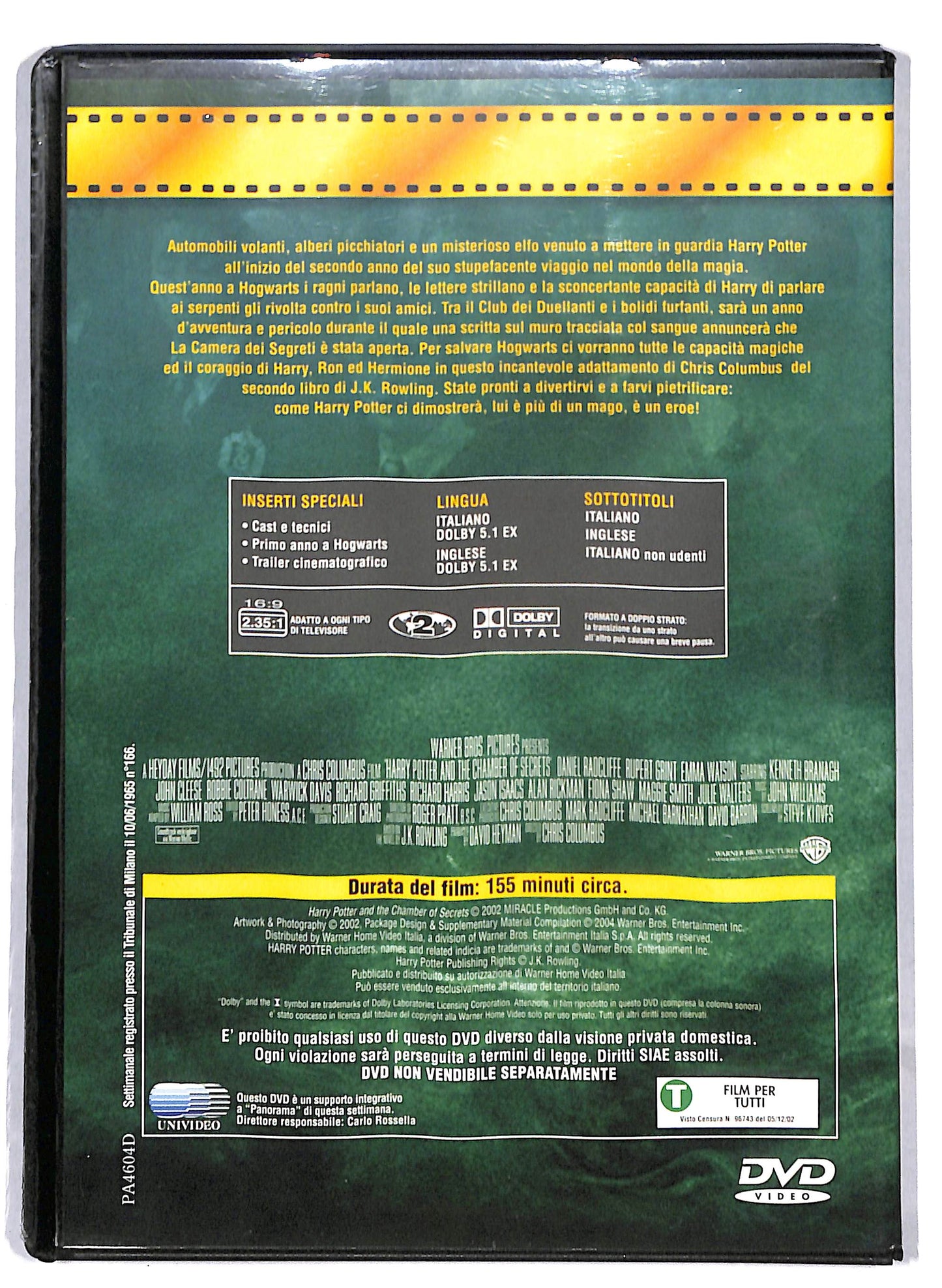 EBOND Harry Potter e la camera dei segreti EDITORIALE DVD D811823