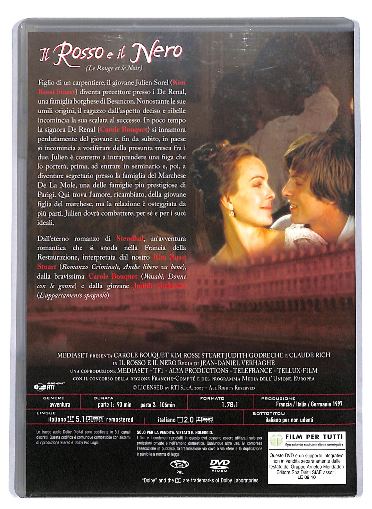 EBOND Il rosso e il nero kimi Rossi Stuart EDITORIALE DVD D811849