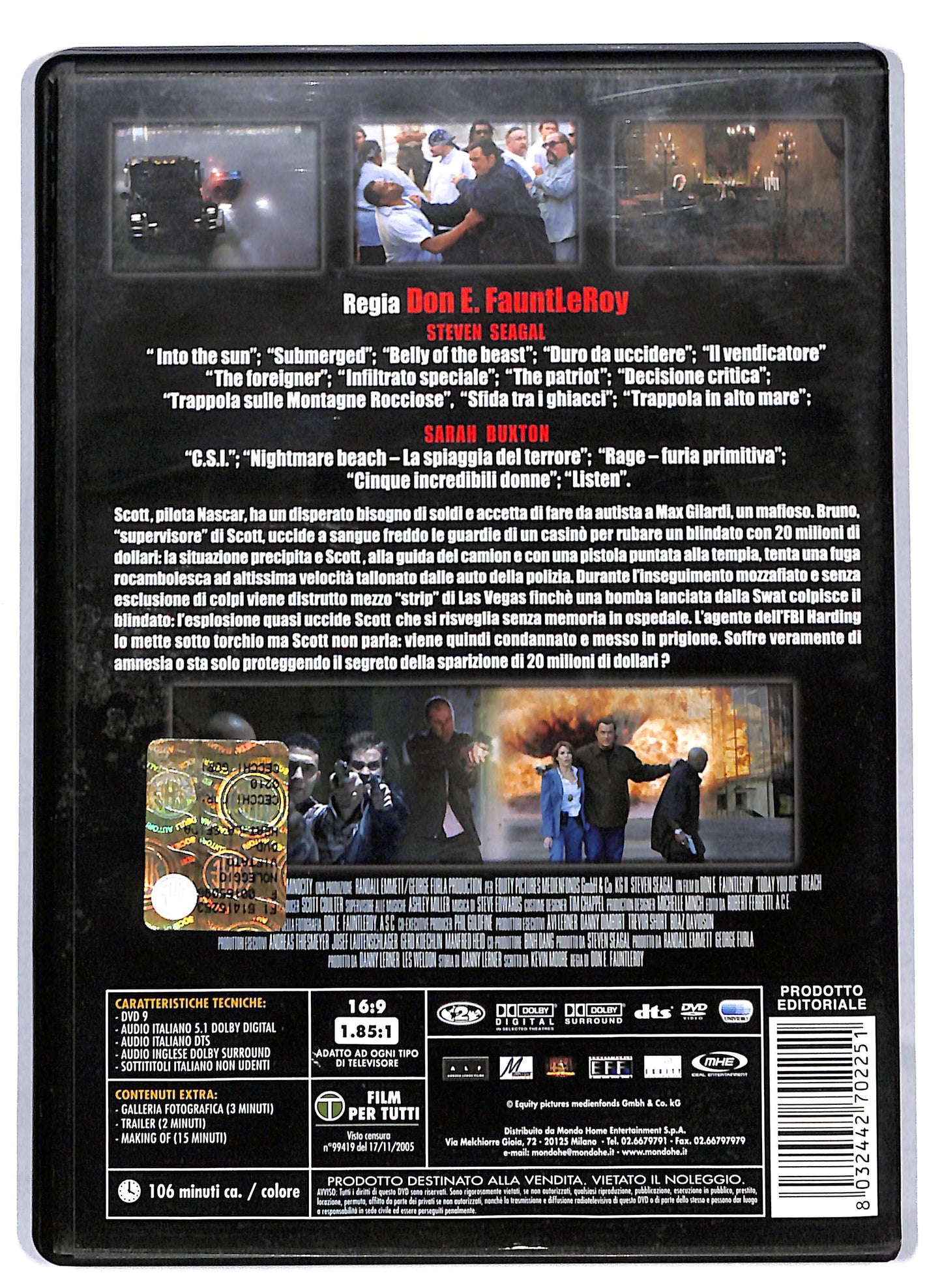 EBOND Today You Die DVD D811854