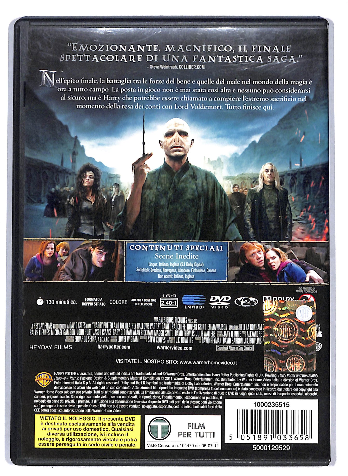 EBOND Harry Potter e i doni della morte Parte 2 DVD D811916