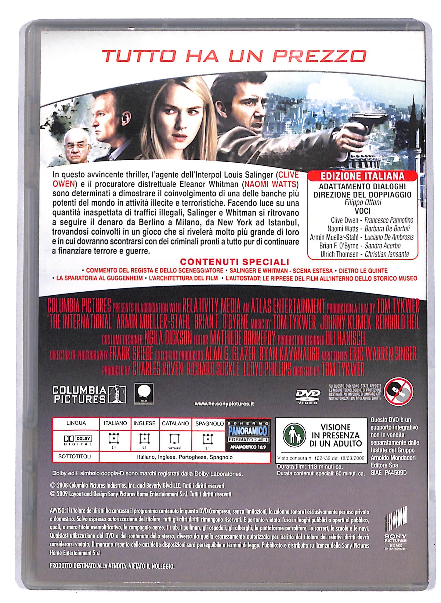 EBOND The International EDITORIALE DVD D812305