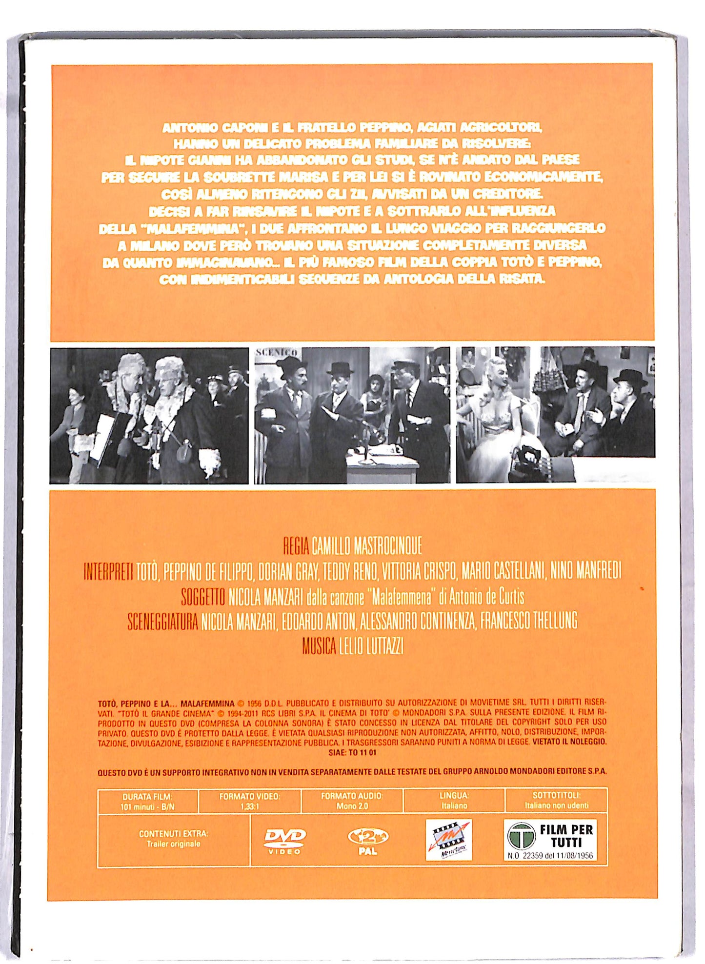 EBOND Toto, Peppino e la... malafemmina EDITORIALE slipcase DVD D812456