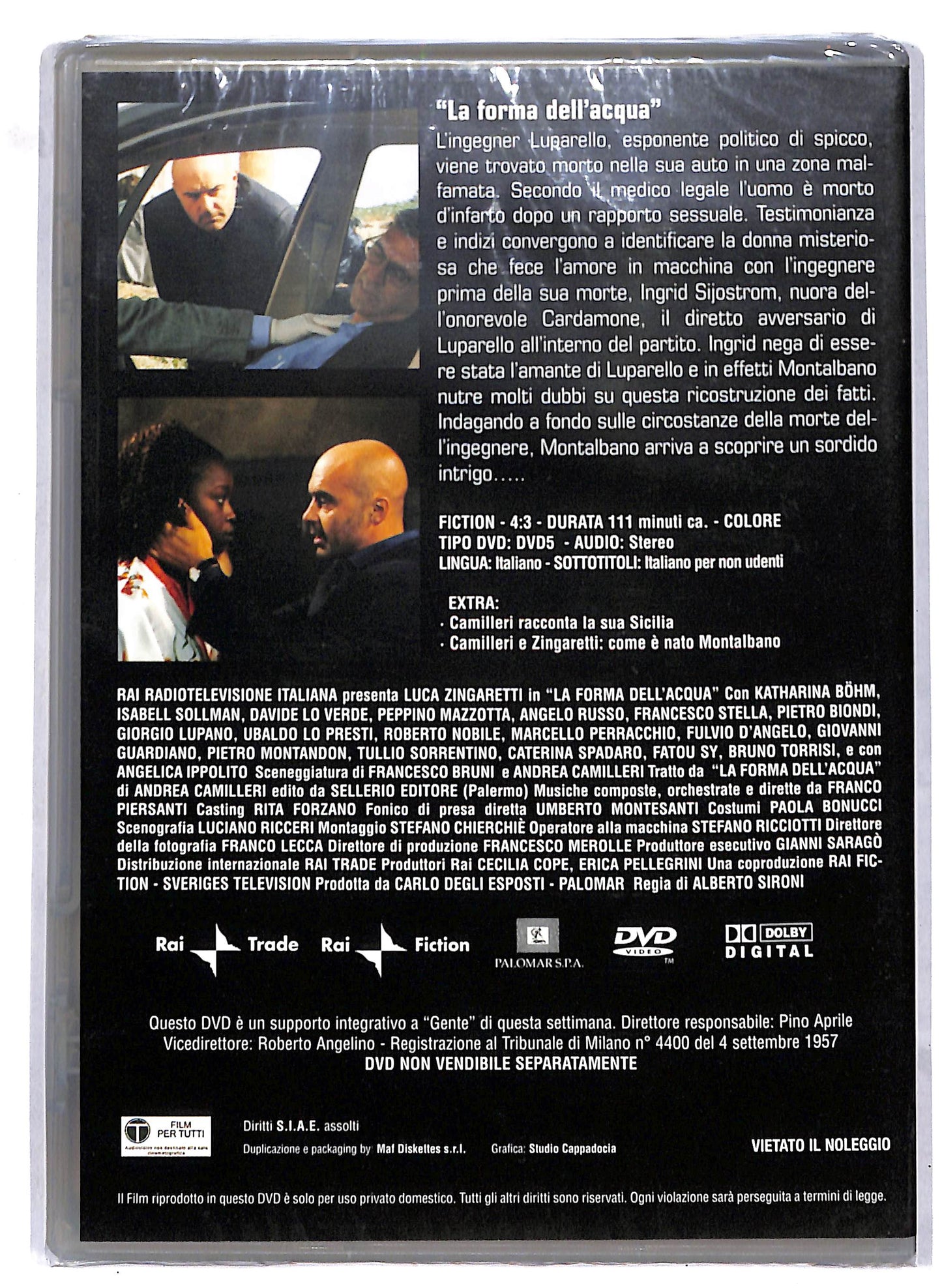 EBOND Il commissario Montalbano - La forma dell'acqua EDITORIALE DVD D812503