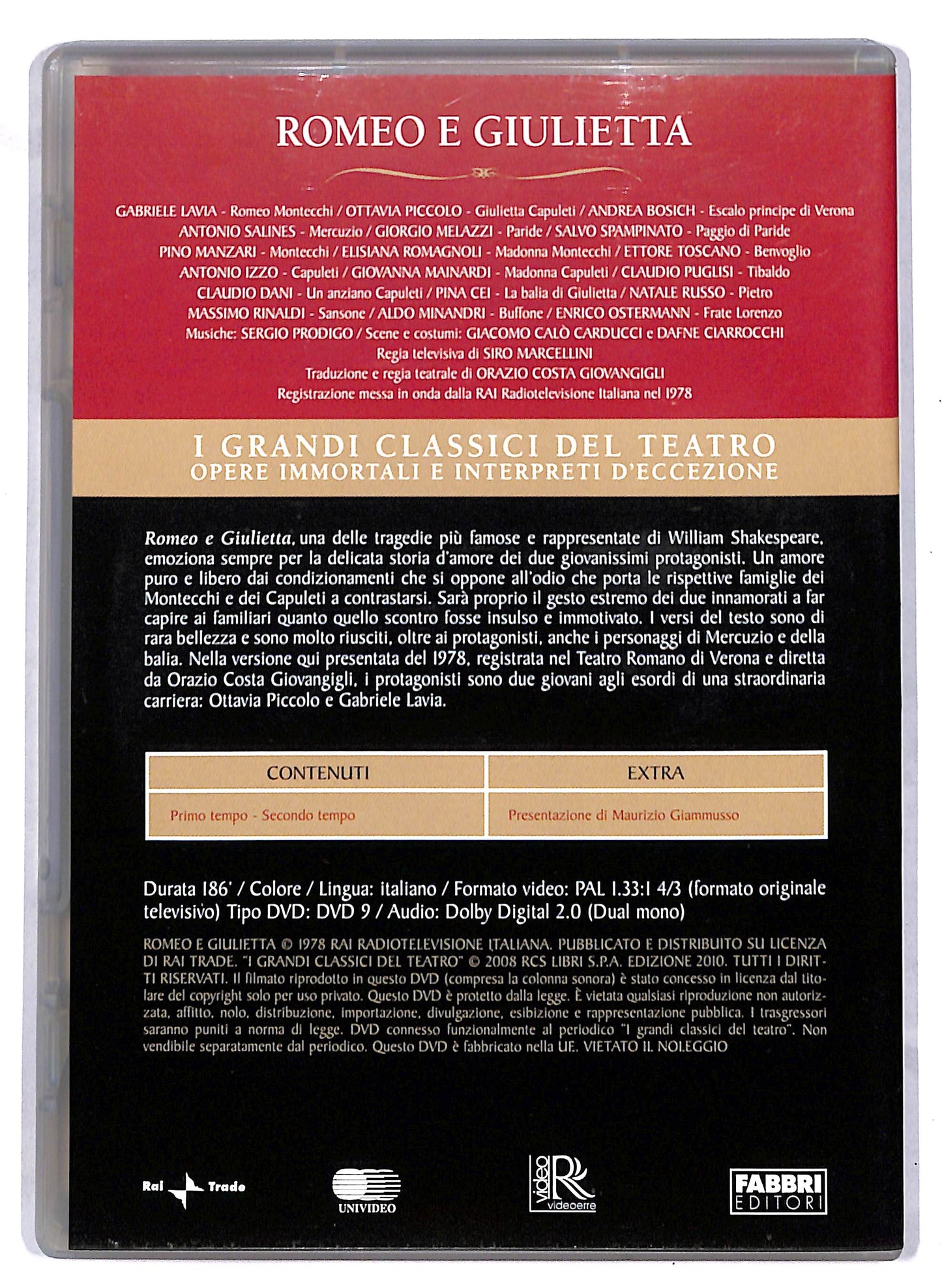 EBOND Romeo e Giulietta di William Shakespeare EDITORIALE DVD D812551
