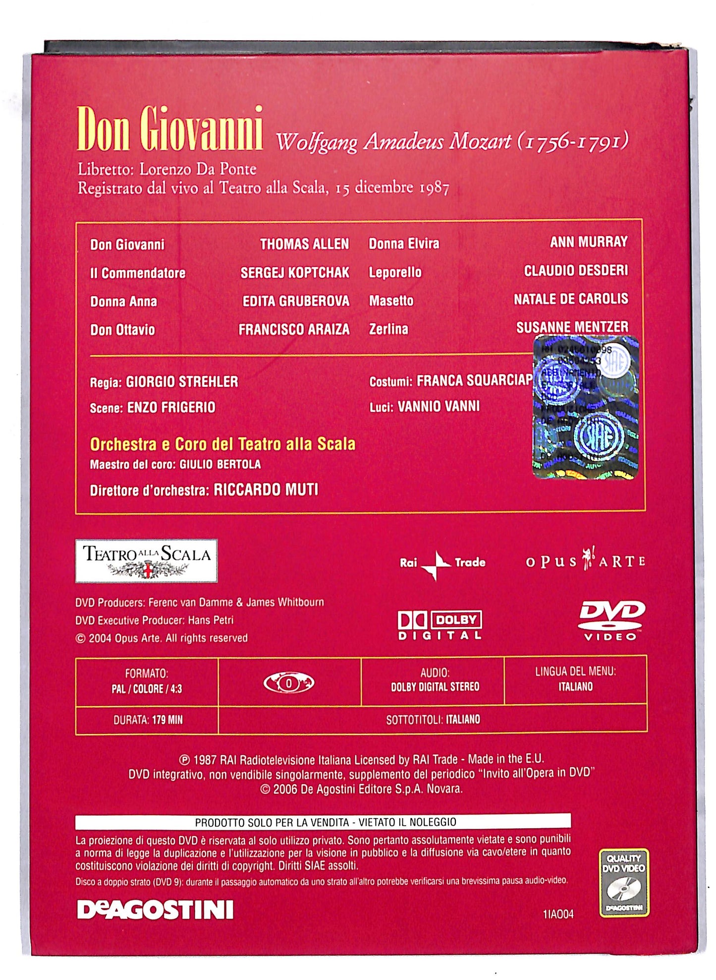 EBOND Invito all'Opera - Don Giovanni volume 4 EDITORIALE DVD D812610
