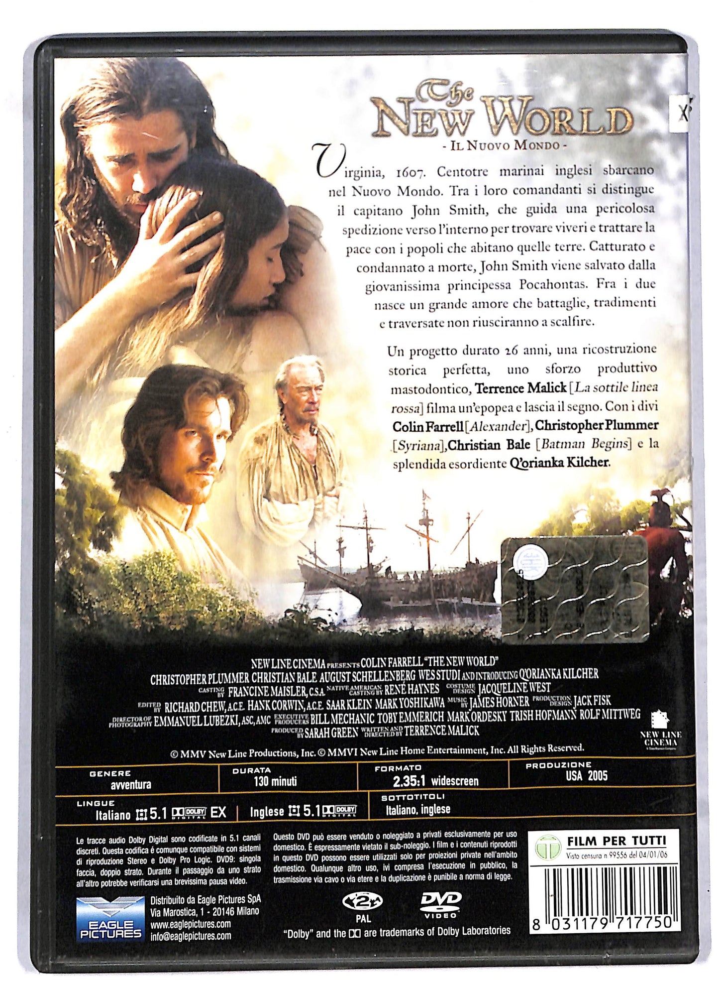 EBOND The New World - Il nuovo mondo NOLEGGIO DVD D812640