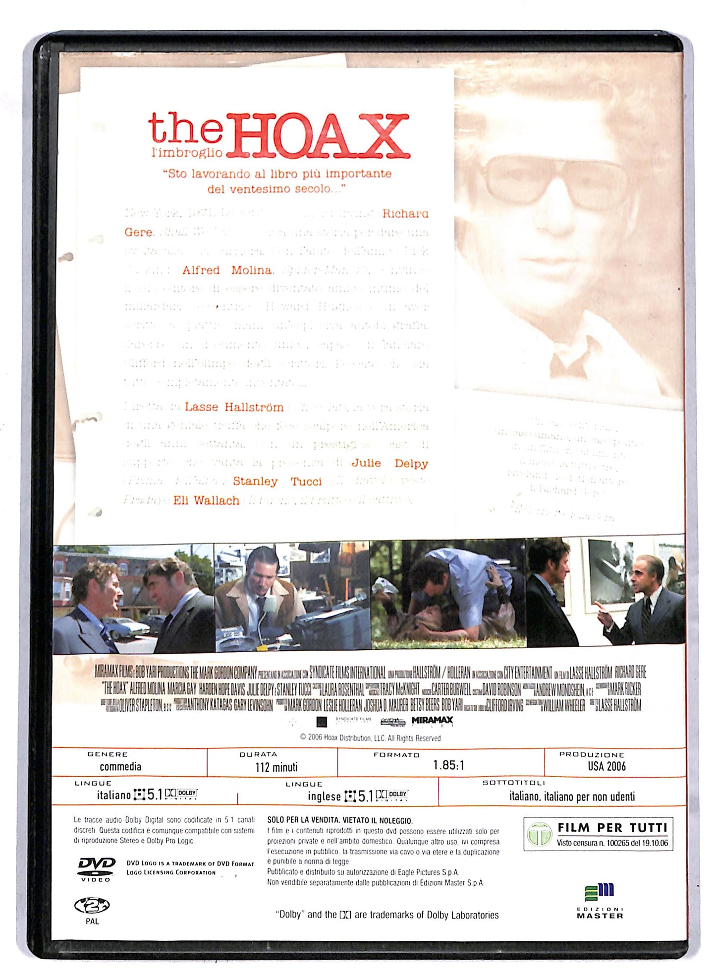 EBOND L'imbroglio - The Hoax EDITORIALE DVD D812648