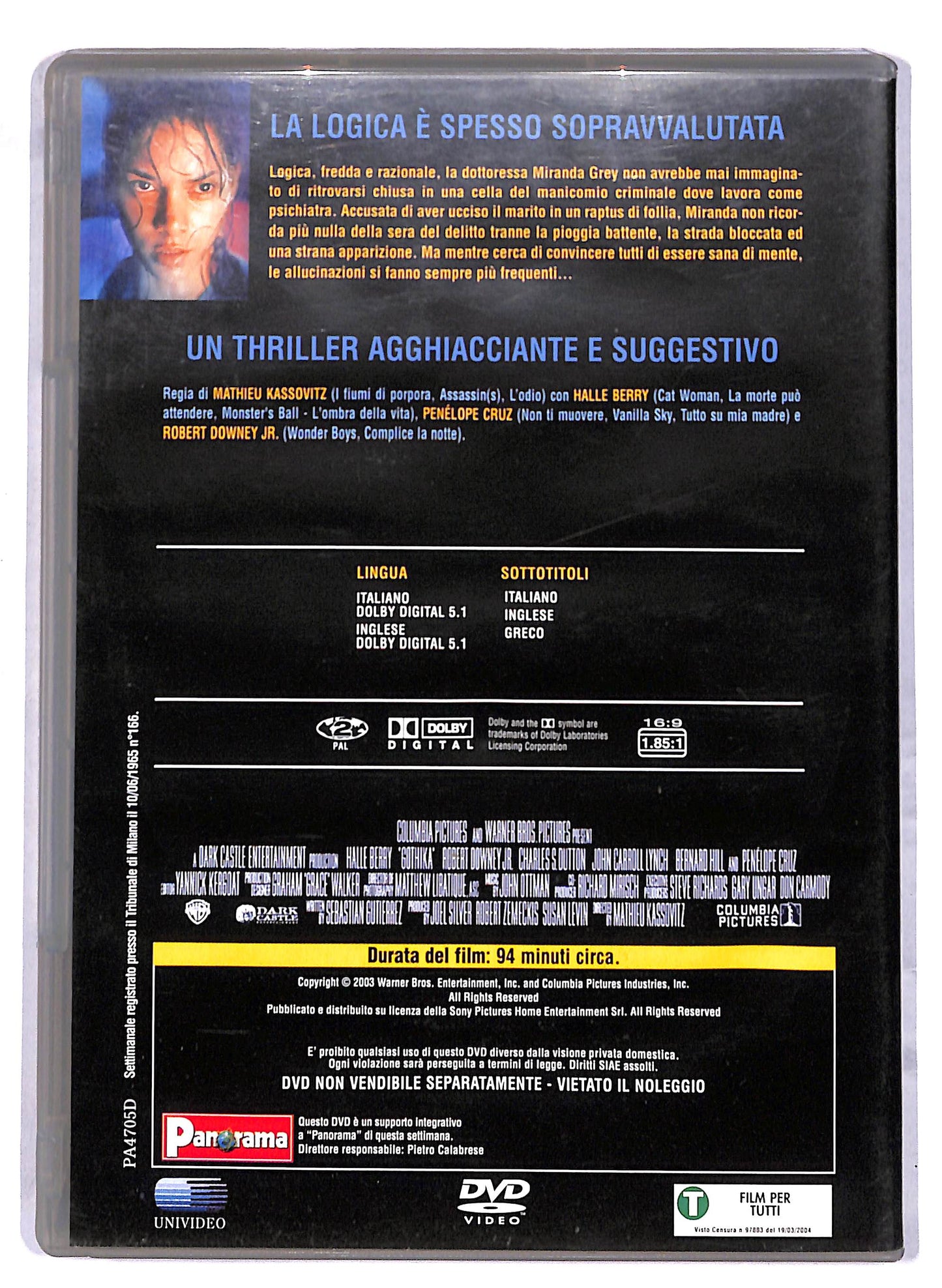 EBOND Gothika EDITORIALE DVD D812718