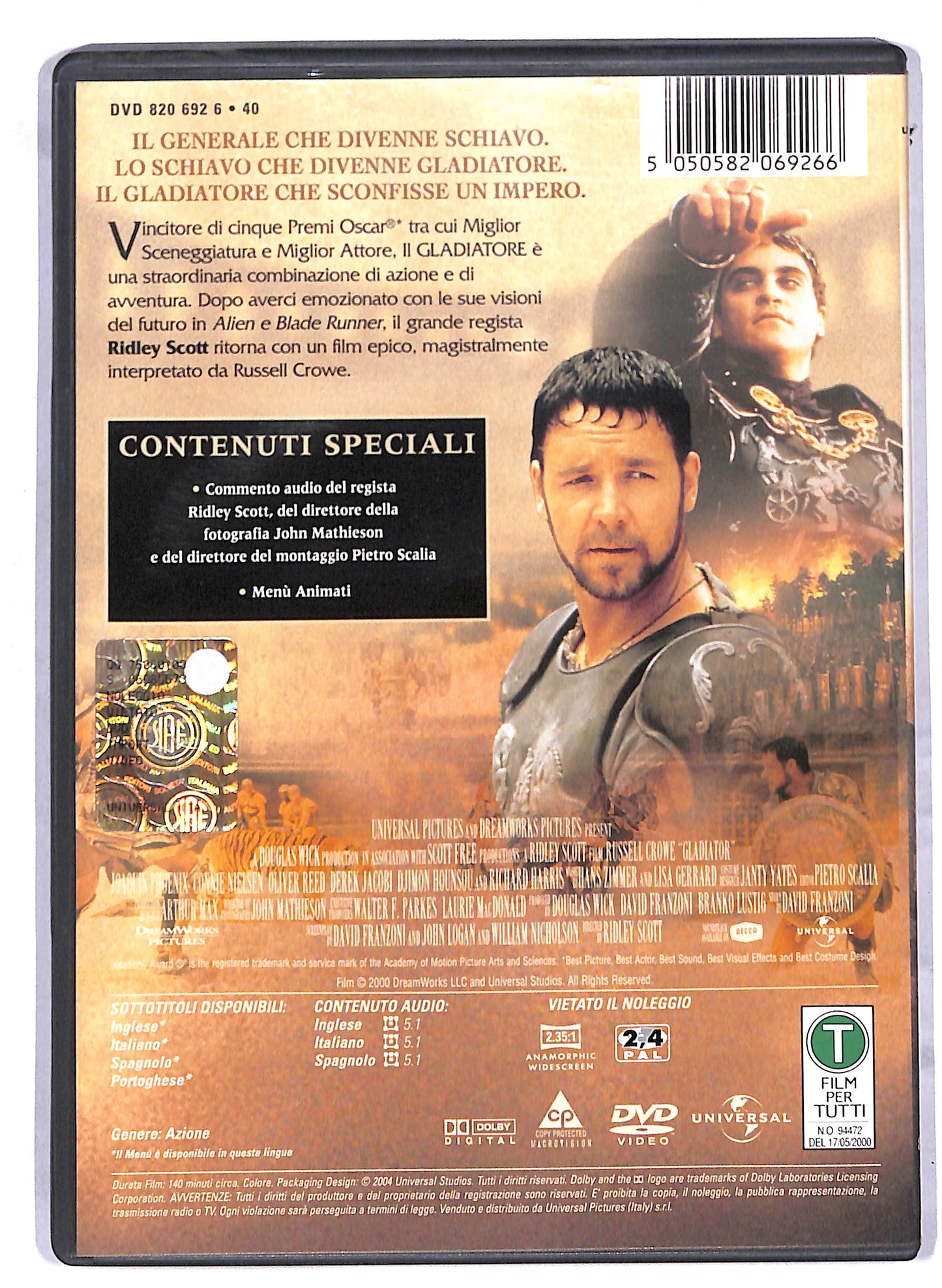 EBOND Il Gladiatore DVD D812727