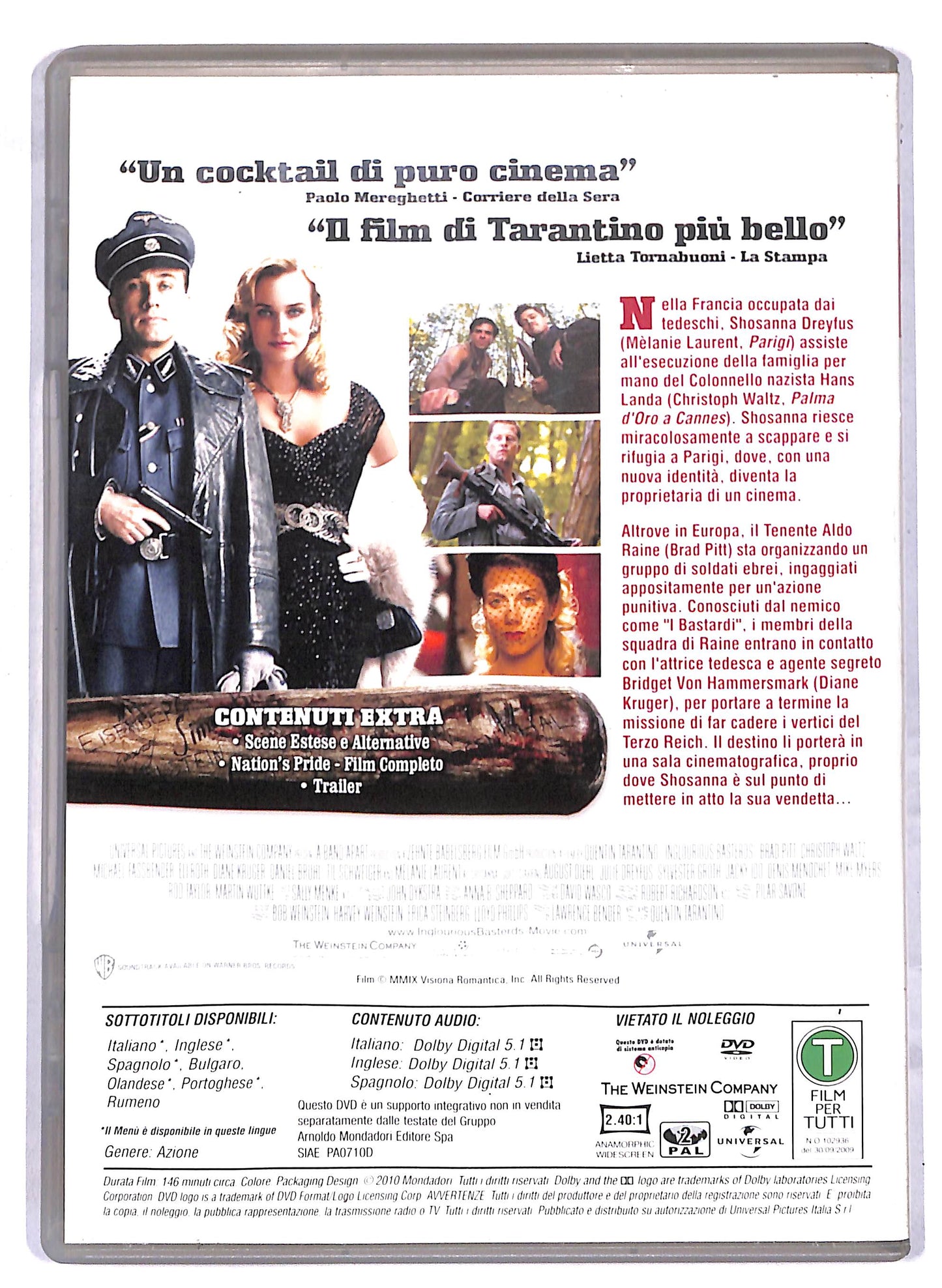 EBOND Bastardi senza gloria EDITORIALE DVD D812744