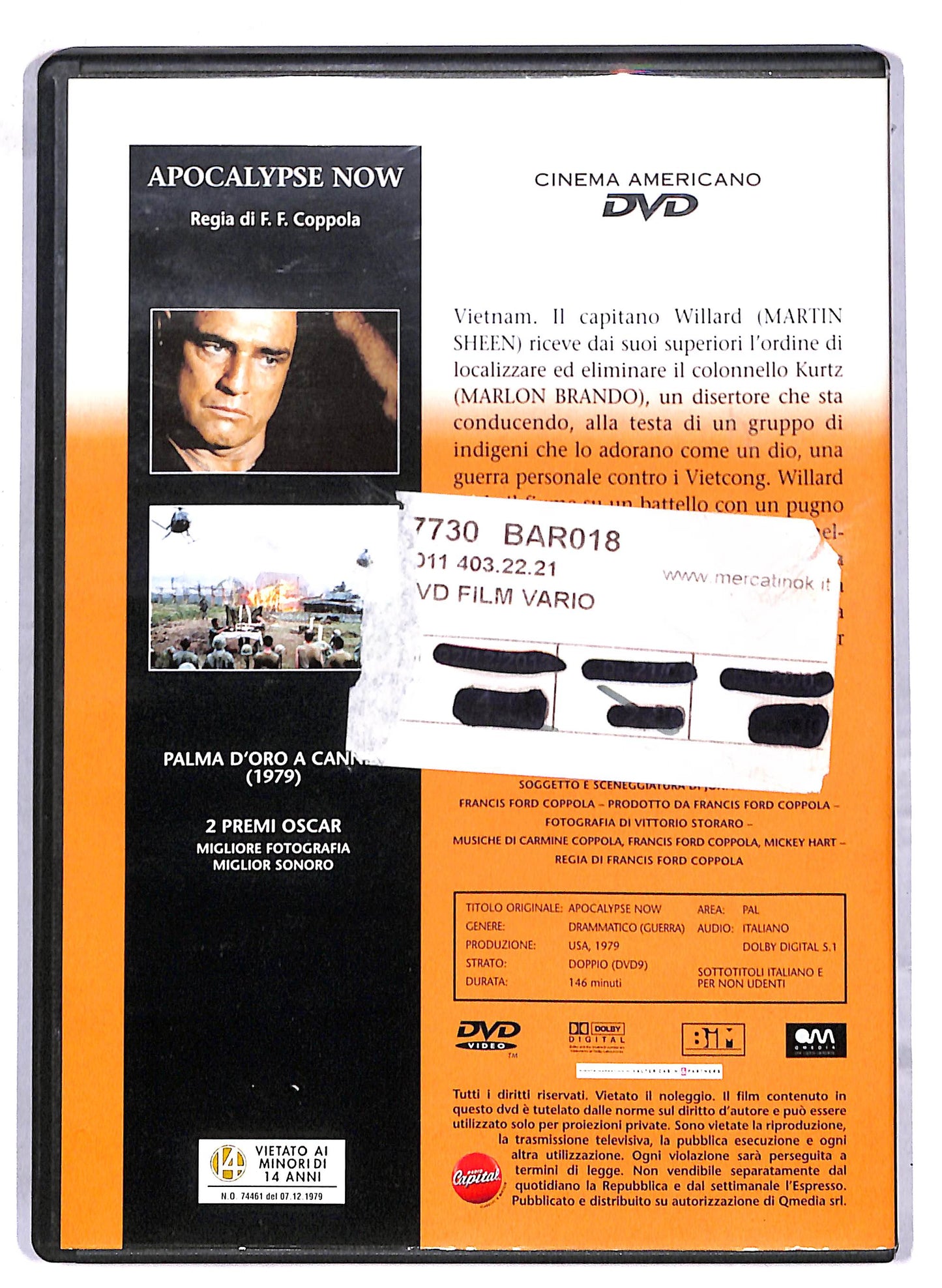 EBOND Apocalypse Now EDITORIALE DVD D812753