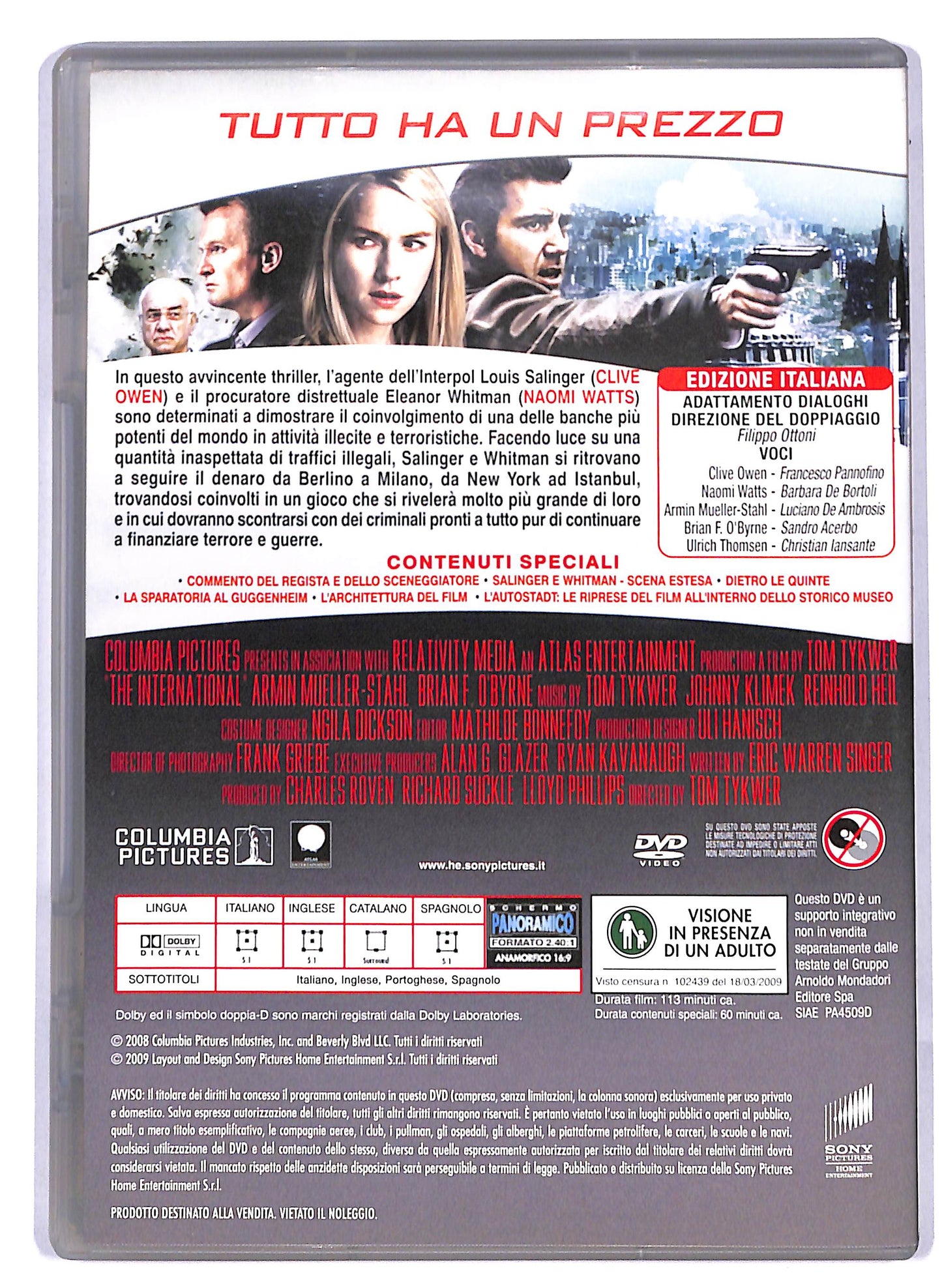 EBOND The International EDITORIALE DVD D812805