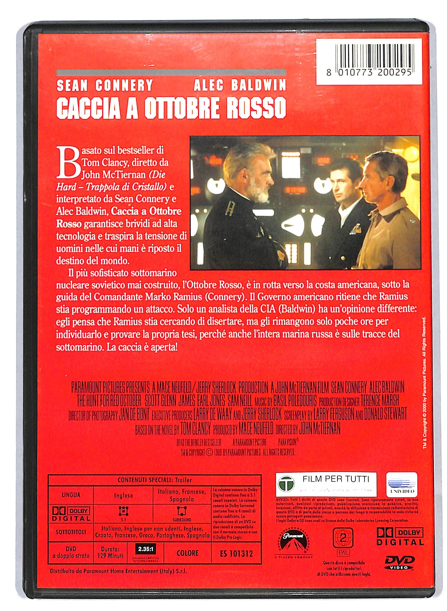 EBOND Caccia a Ottobre Rosso DVD D812844